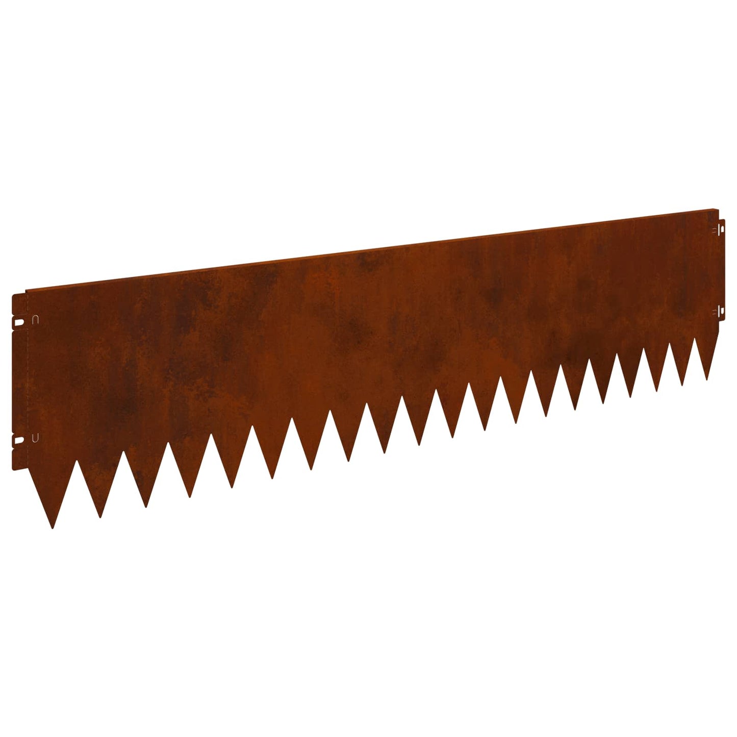 Gazonrand 10 pcs 103 x 25 cm Staal Roestig