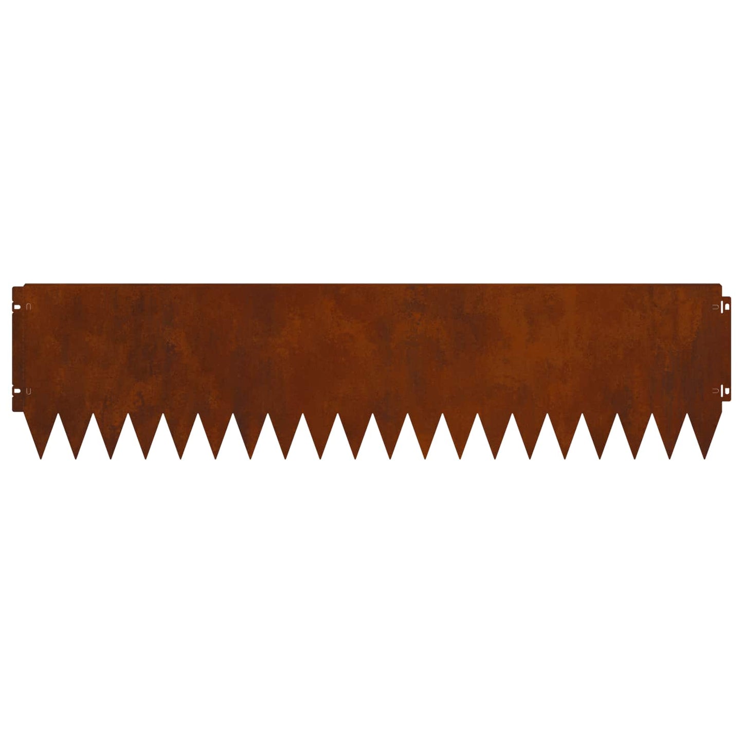 Gazonrand 20 pcs 103 x 25 cm Staal Roestig