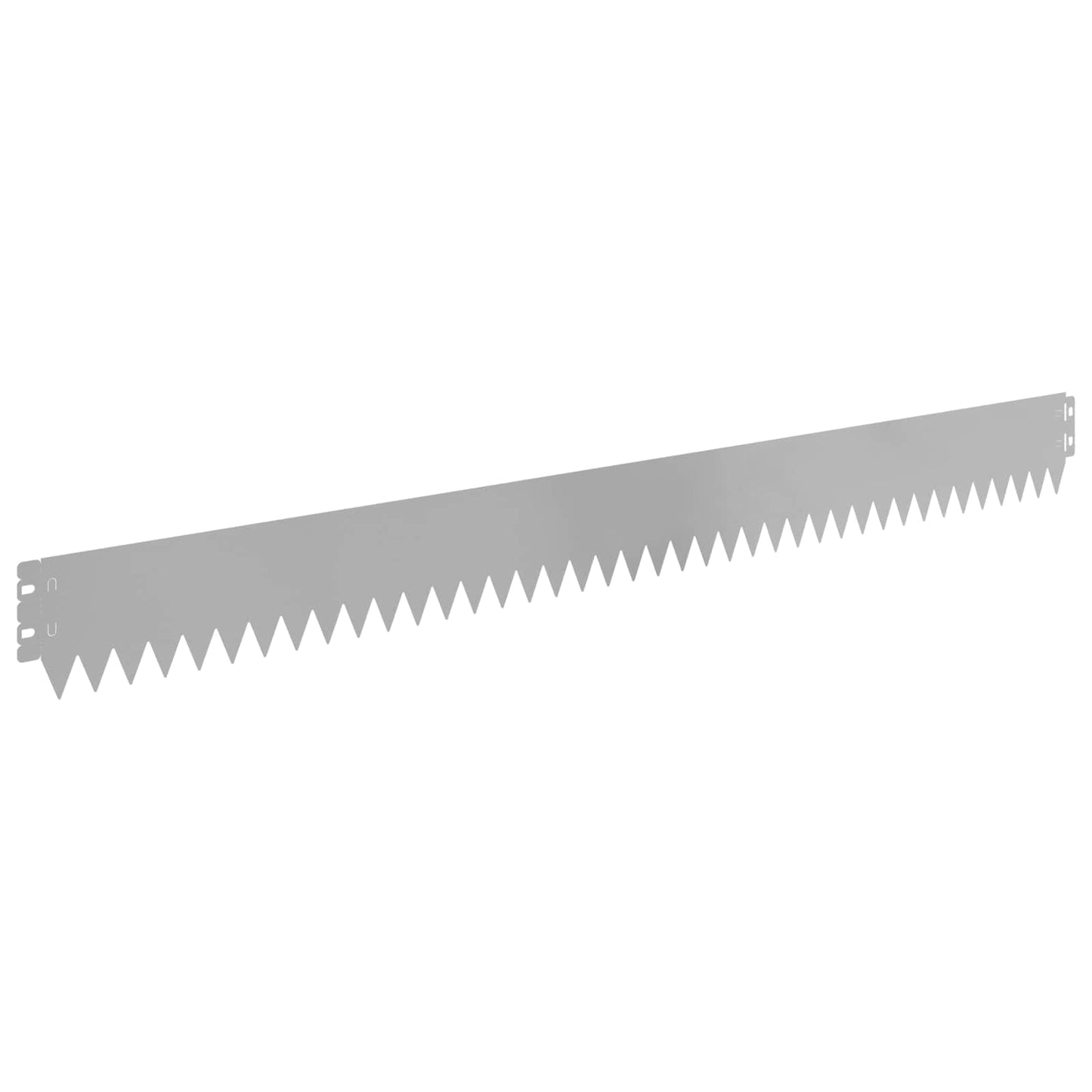 Gazonrand 20 pcs 103 x 10 cm Staal Zilverkleurig