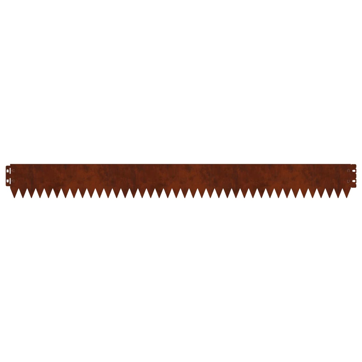 Gazonrand 10 pcs 103 x 10 cm Staal Roestig