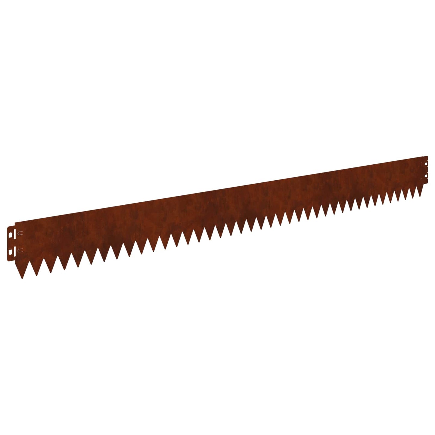 Gazonrand 20 pcs 103 x 10 cm Staal Roestig