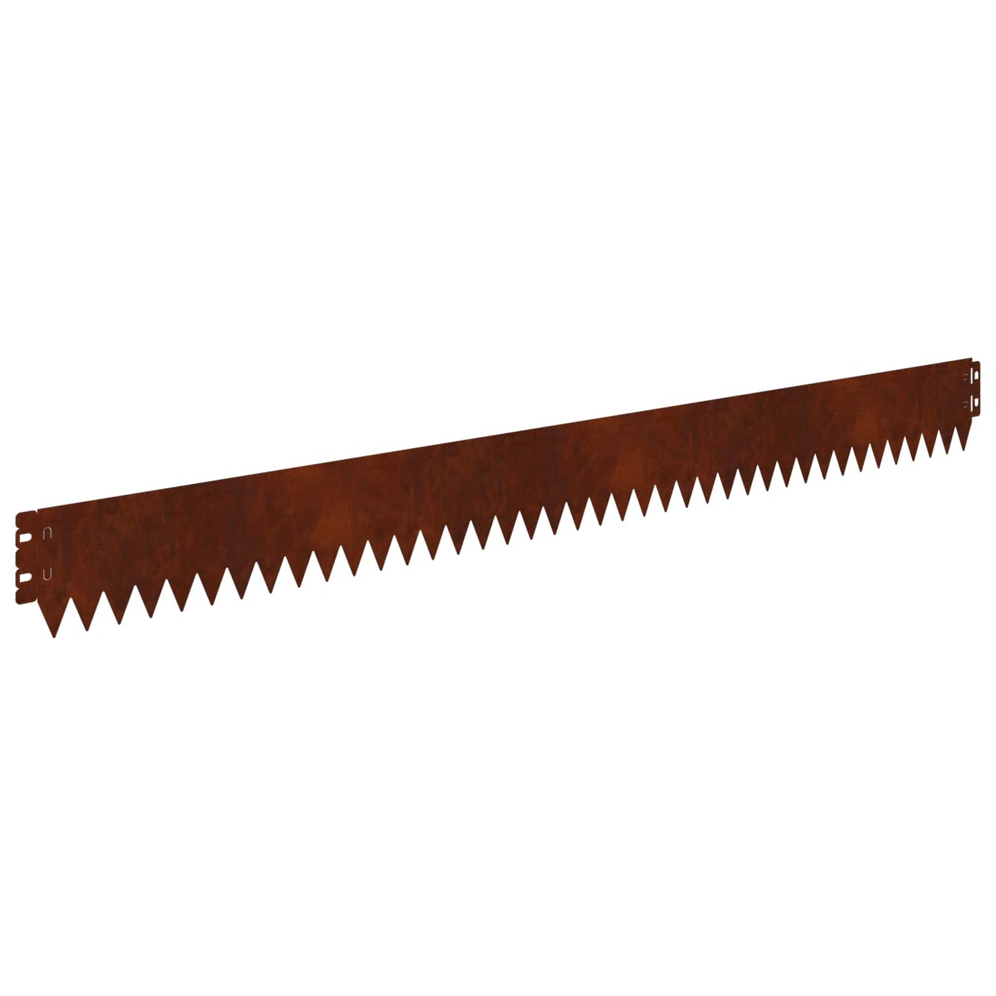 Gazonrand 20 pcs 103 x 10 cm Staal Roestig