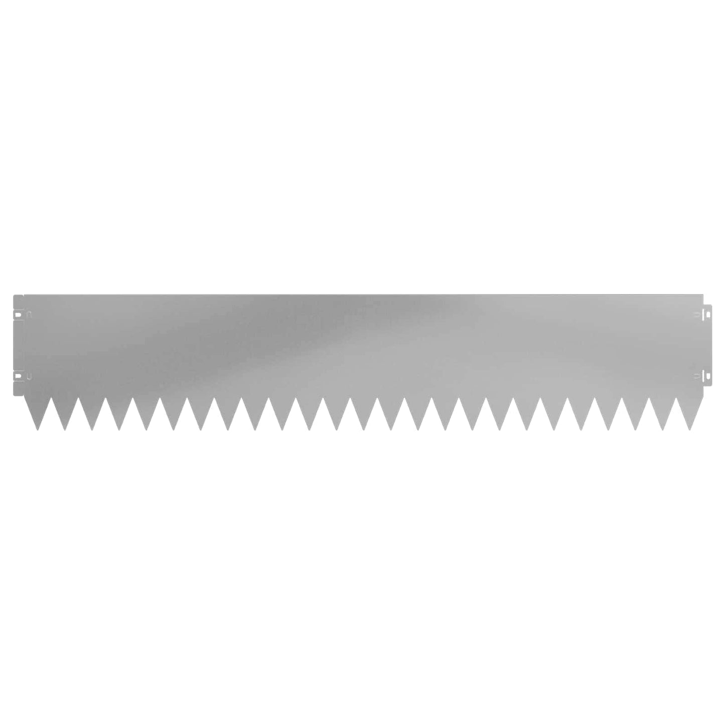 Gazonrand 20 pcs 103 x 20 cm Staal Zilverkleurig