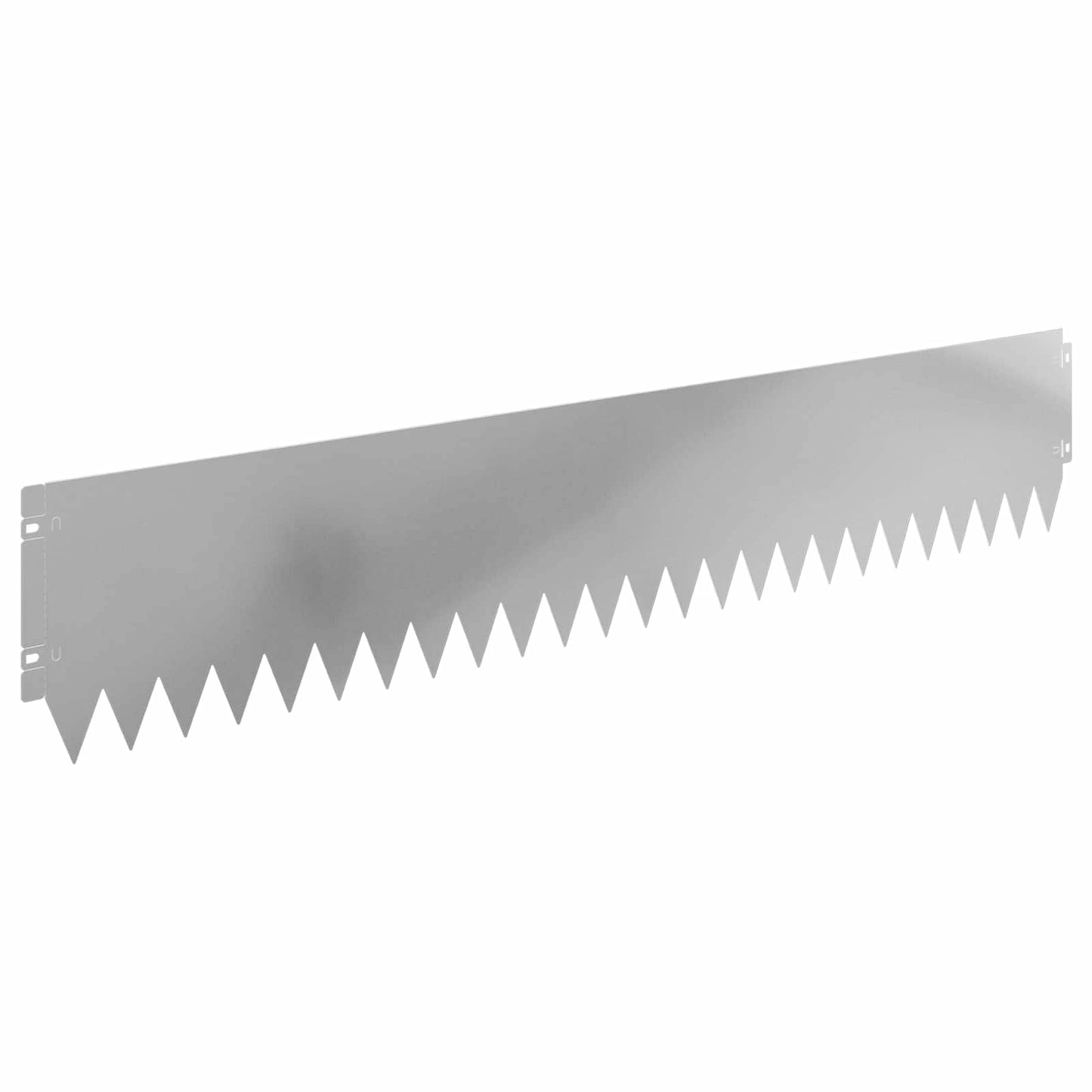 Gazonrand 30 pcs 103 x 20 cm Staal Zilverkleurig