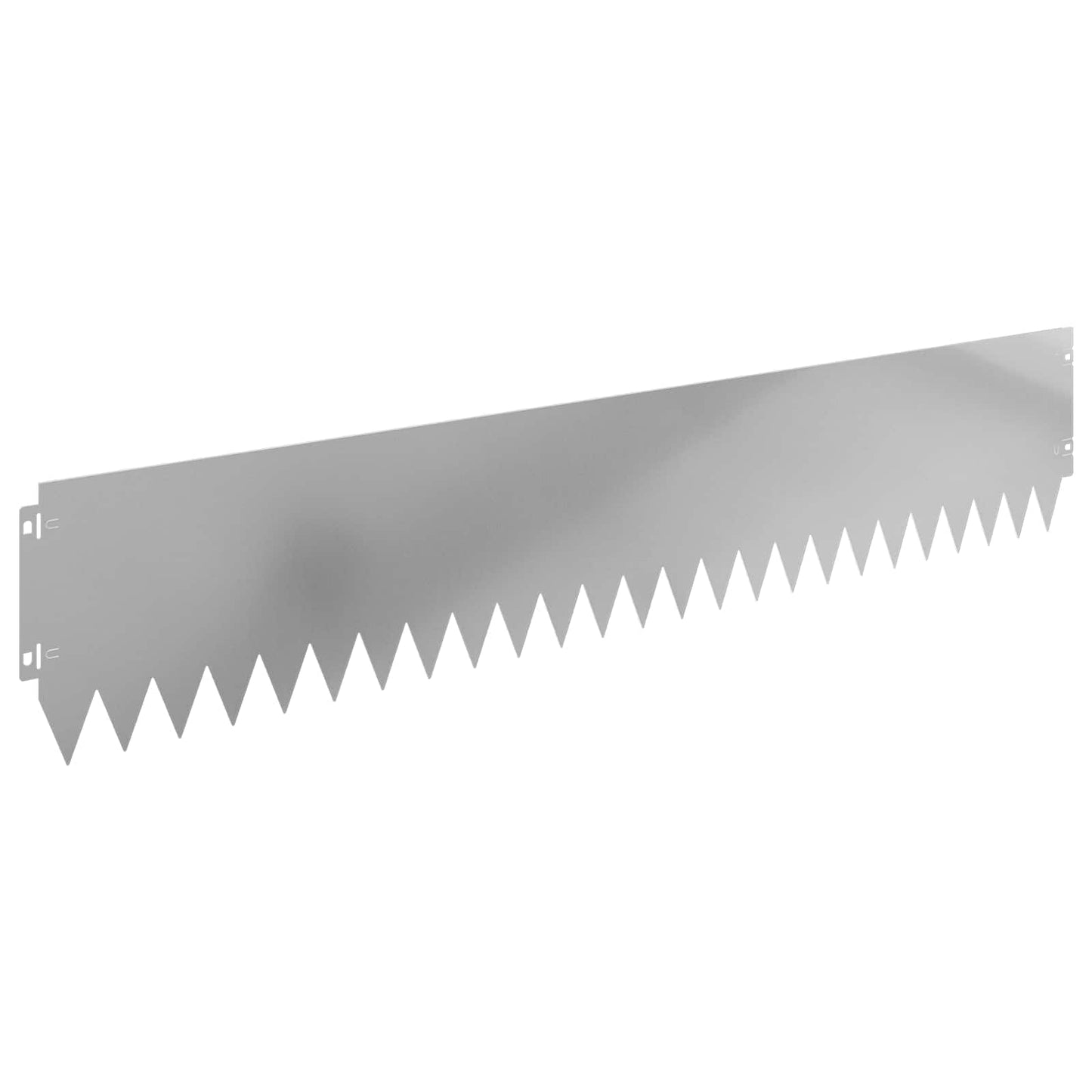 Gazonrand 30 pcs 103 x 20 cm Staal Zilverkleurig