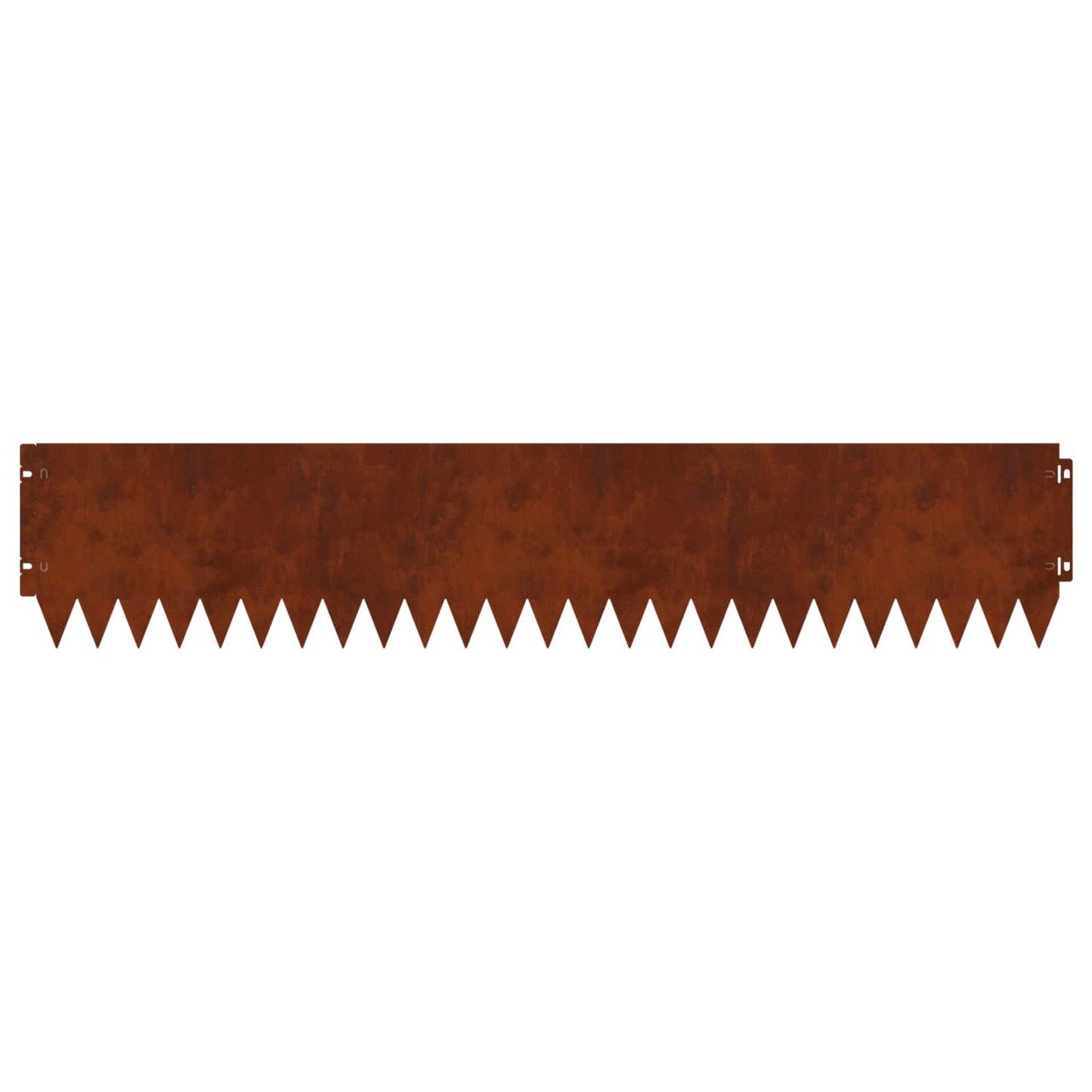 Gazonrand 20 pcs 103 x 20 cm Staal Roestig