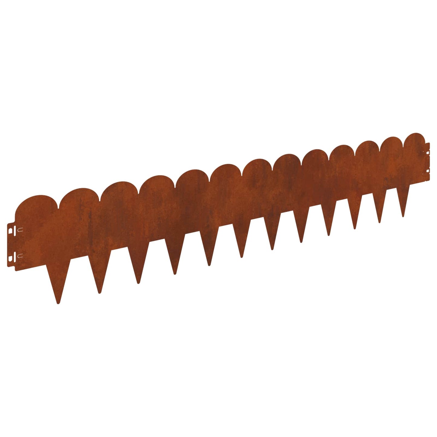 Gazonrand 20 pcs 103 x 20 cm Staal Roestig