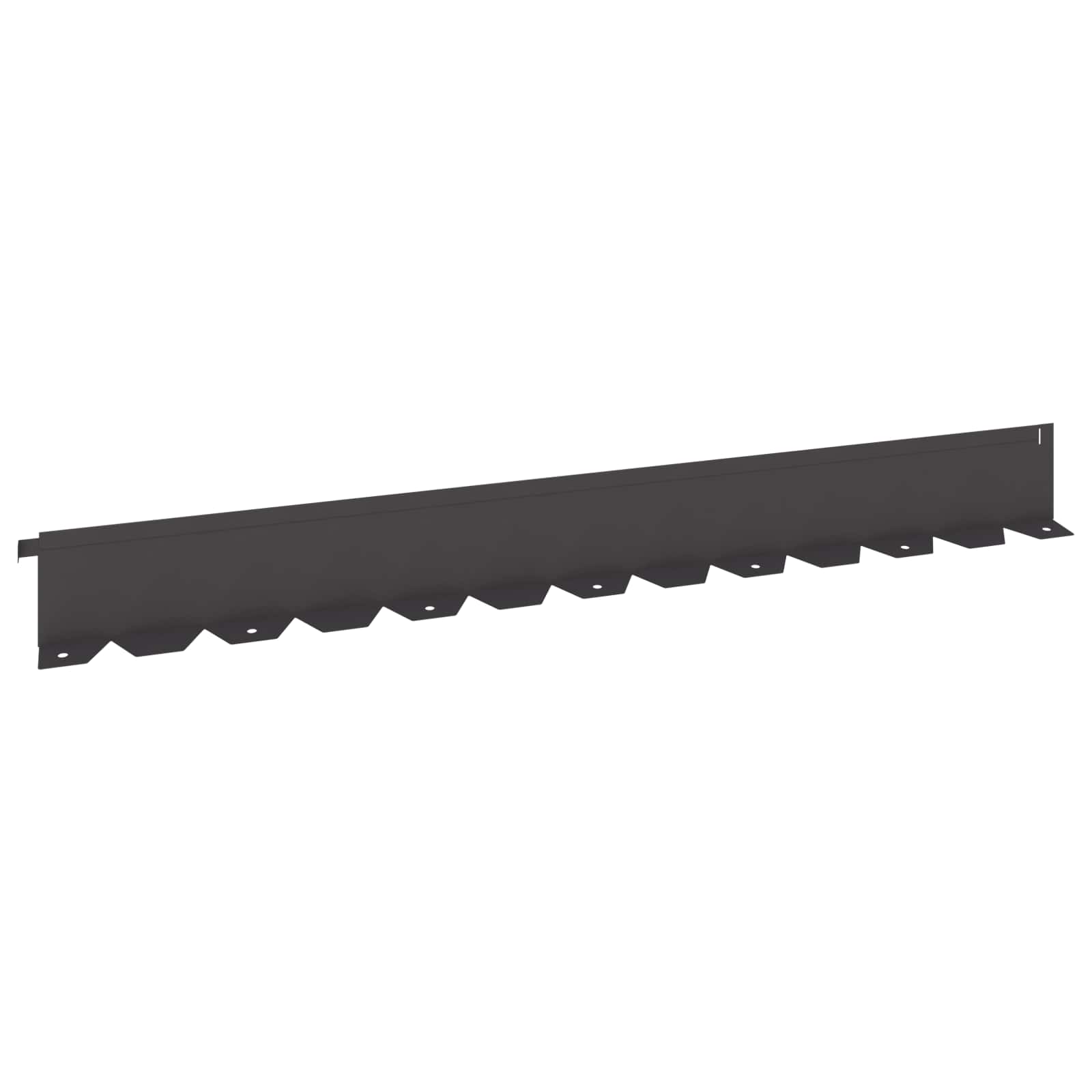 Gazonrand 10 st 102 x 10 x 4 cm Staal Zwart is nu te koop bij PeponiXL, paradijselijk wonen!