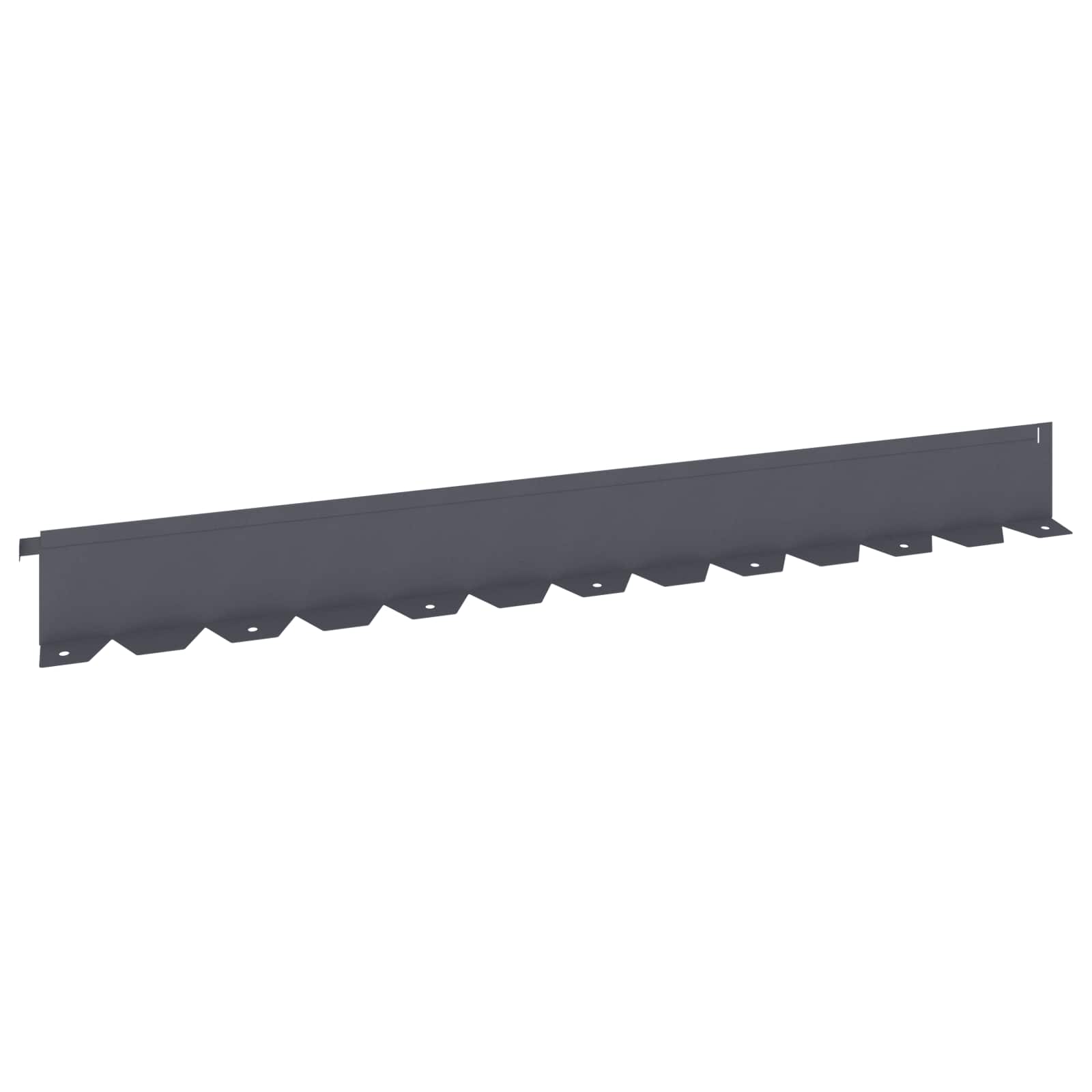 Gazonrand 30 st 102 x 10 x 4 cm Staal Antracietkleurig is nu te koop bij PeponiXL, paradijselijk wonen!