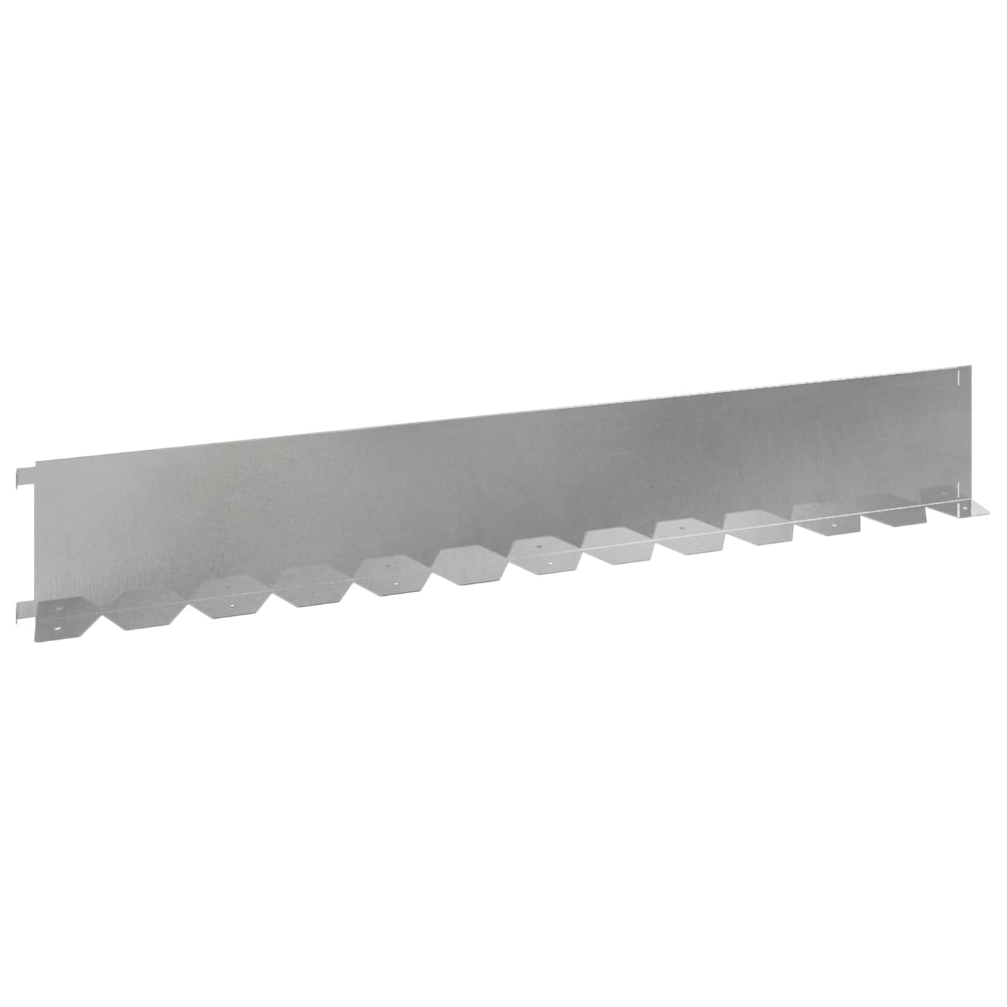 Gazonrand 30 pcs 102 x 15 x 4 cm Staal Zilverkleurig