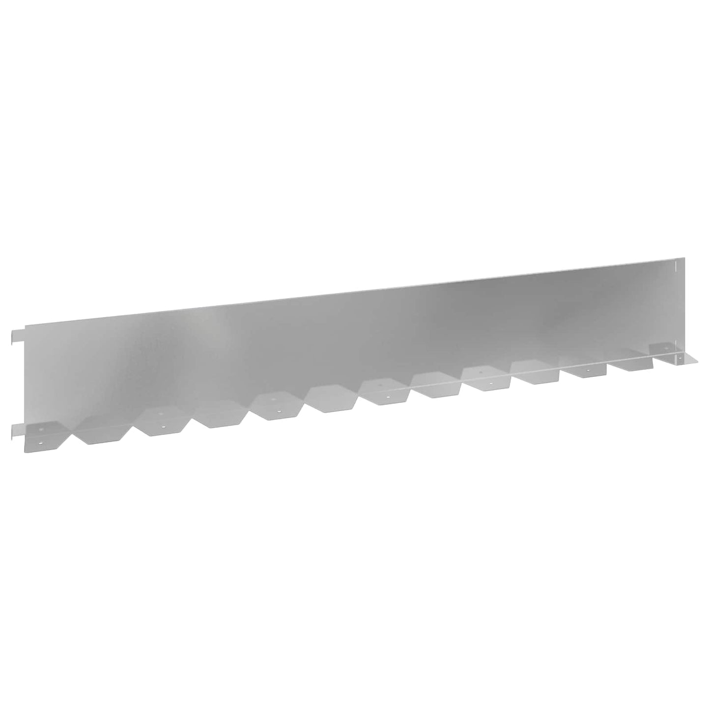Gazonrand 30 pcs 102 x 15 x 4 cm Staal Zilverkleurig