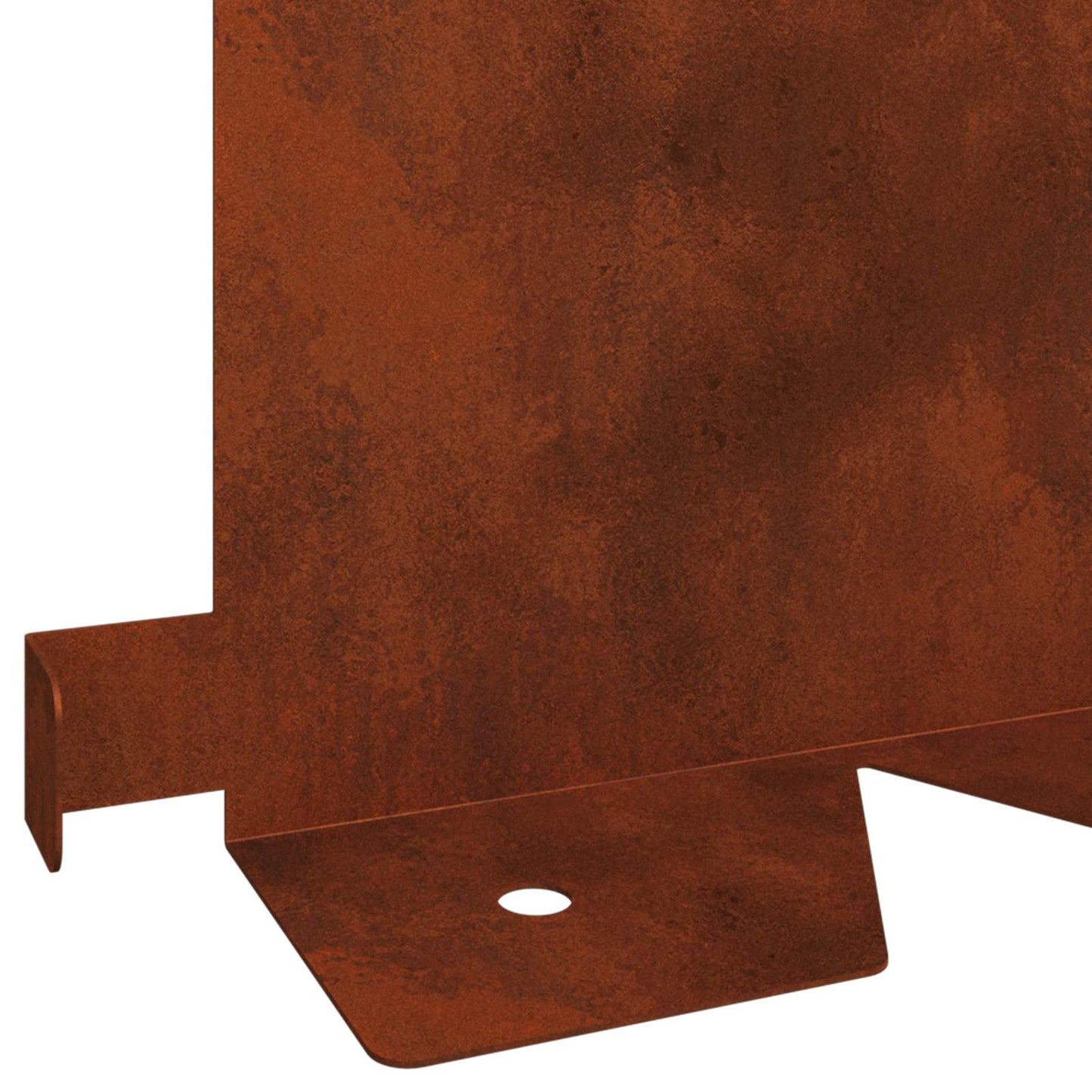 Gazonrand 10 pcs 102 x 15 x 4 cm Staal Roestig