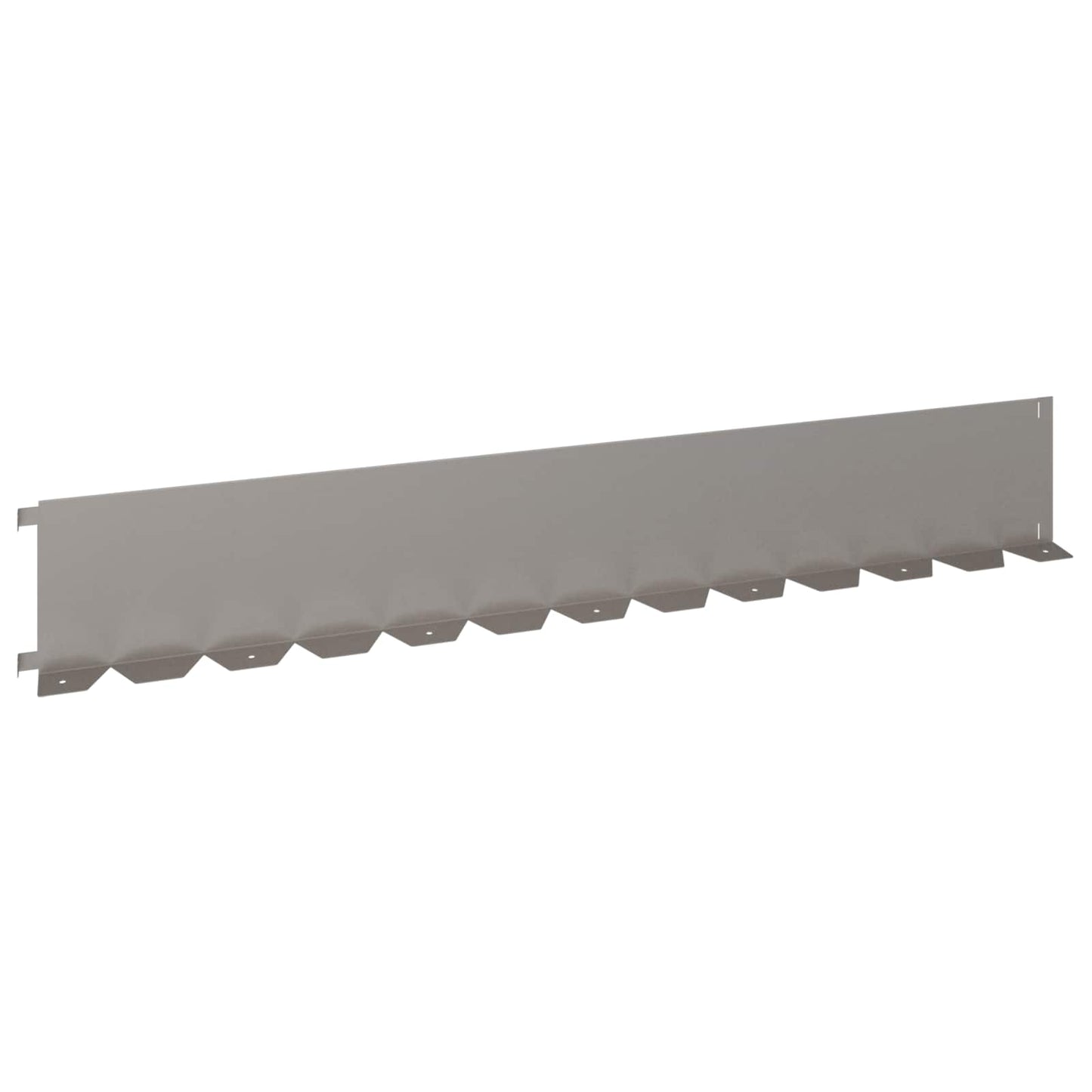 Gazonrand 10 pcs 102 x 15 x 4 cm Staal Roestig
