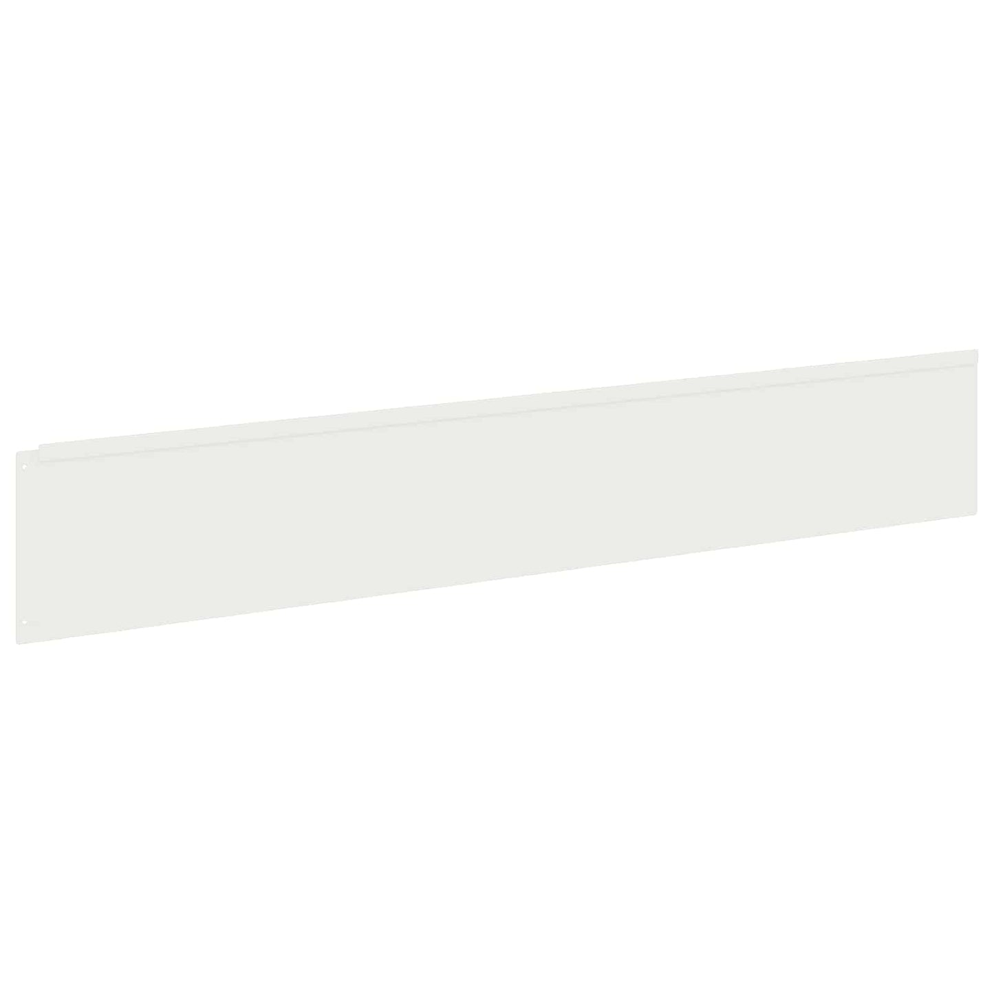 Gazonrand 10 st 100 x 18 cm Staal Wit is nu te koop bij PeponiXL, paradijselijk wonen!