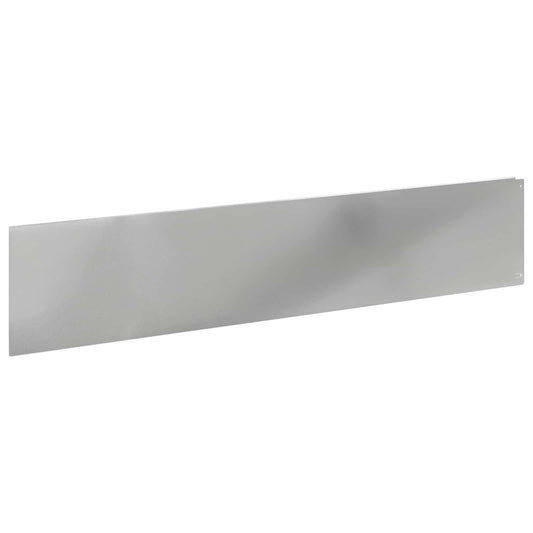Gazonrand 20 pcs 100 x 22 cm Staal Zilverkleurig is nu te koop bij PeponiXL, paradijselijk wonen!