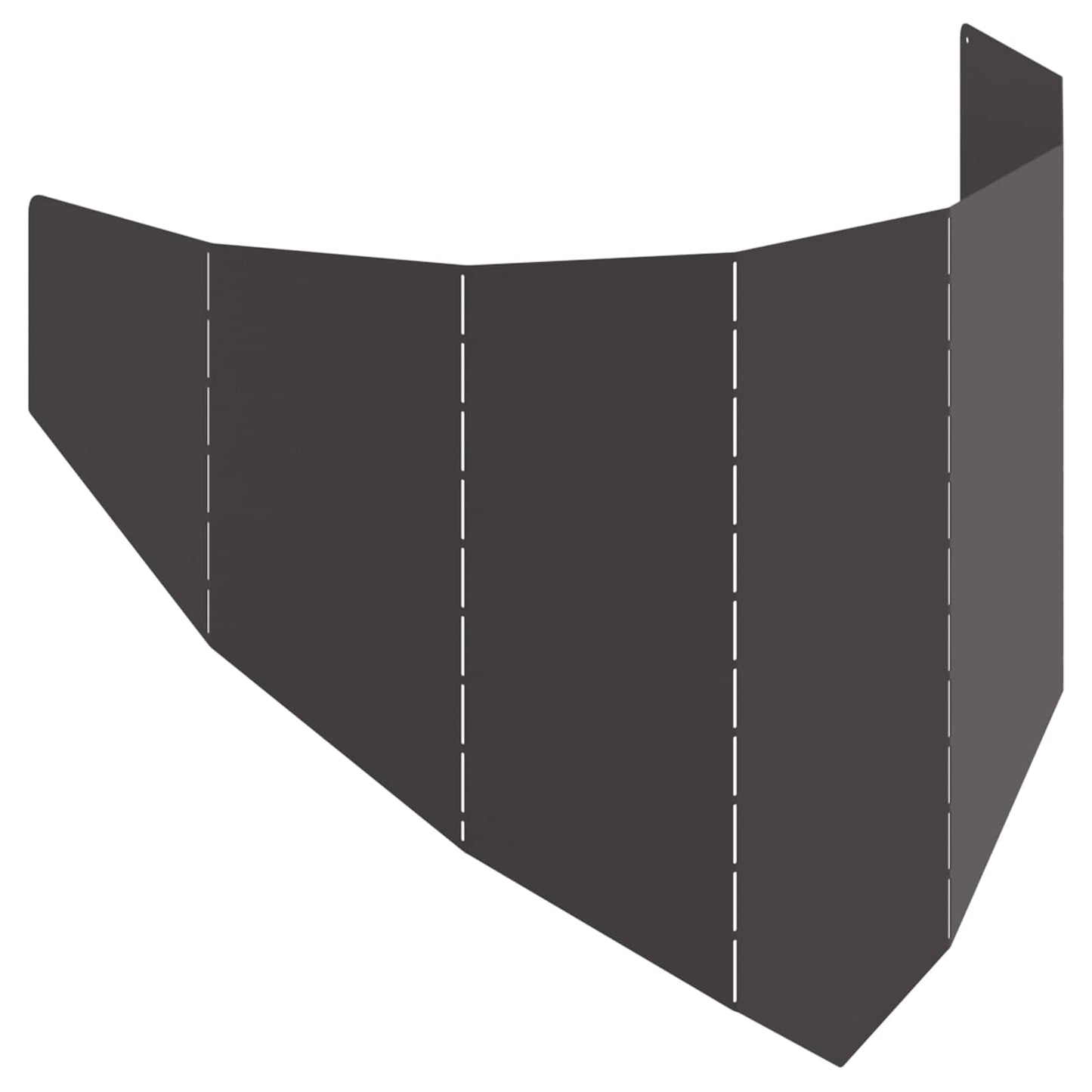 Gazonrand 100 x 45 cm Staal Zwart is nu te koop bij PeponiXL, paradijselijk wonen!