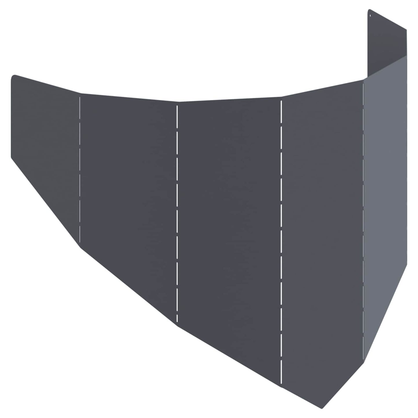 Gazonrand 100 x 45 cm Staal Antracietkleurig is nu te koop bij PeponiXL, paradijselijk wonen!