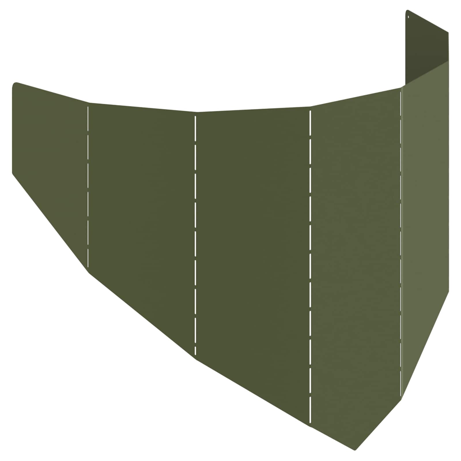 Gazonrand 100 x 45 cm Staal Olijfgroen is nu te koop bij PeponiXL, paradijselijk wonen!