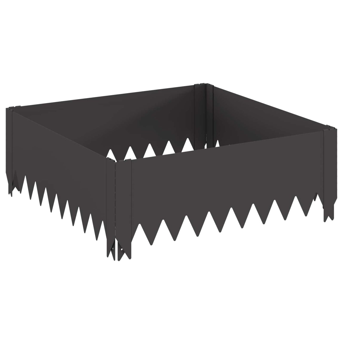 Gazonrand 60 x 60 x 20 cm Staal Zwart is nu te koop bij PeponiXL, paradijselijk wonen!