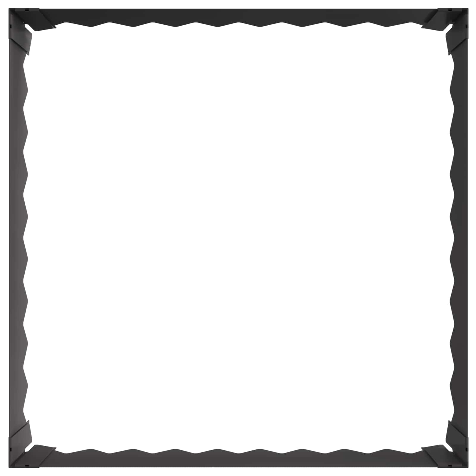 Gazonrand 60 x 60 x 20 cm Staal Zwart is nu te koop bij PeponiXL, paradijselijk wonen!