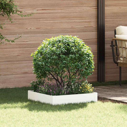 Gazonrand 60 x 60 x 20 cm Staal Wit is nu te koop bij PeponiXL, paradijselijk wonen!