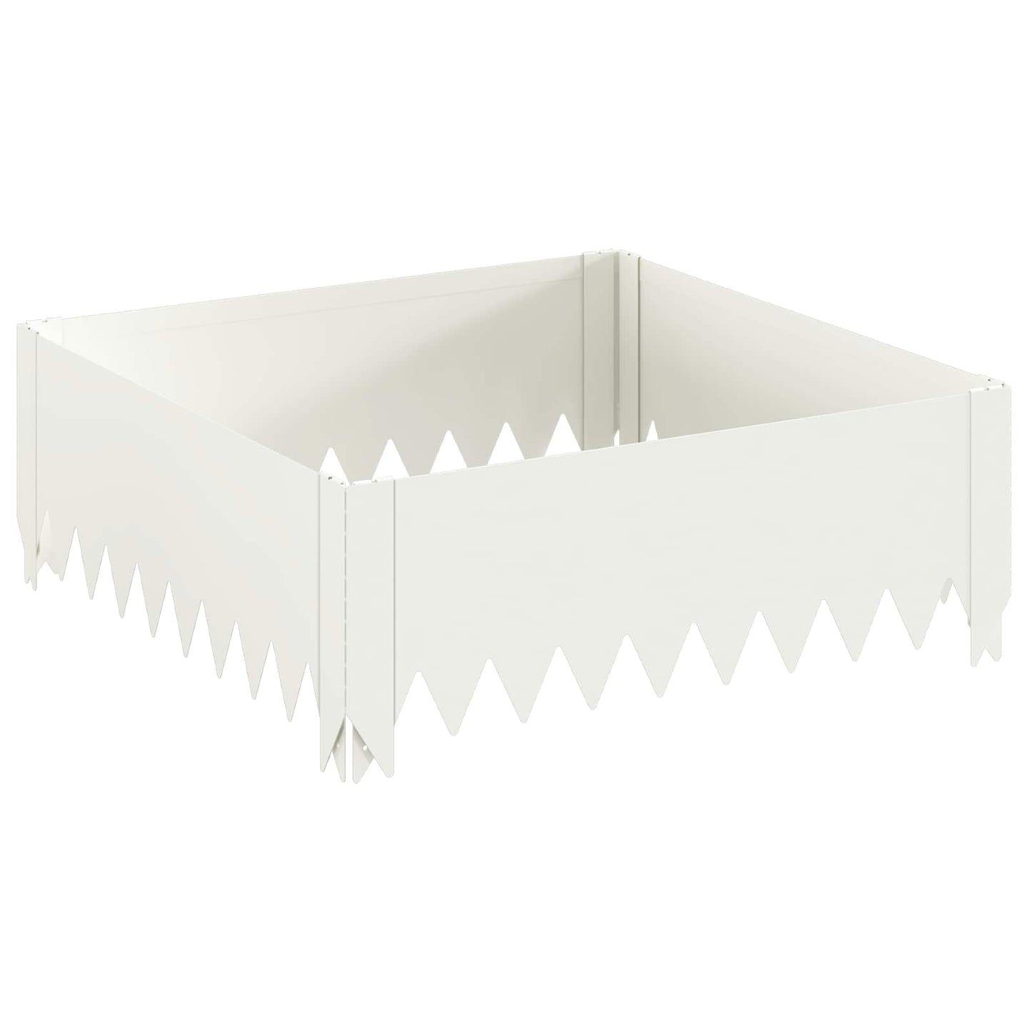Gazonrand 60 x 60 x 20 cm Staal Wit is nu te koop bij PeponiXL, paradijselijk wonen!