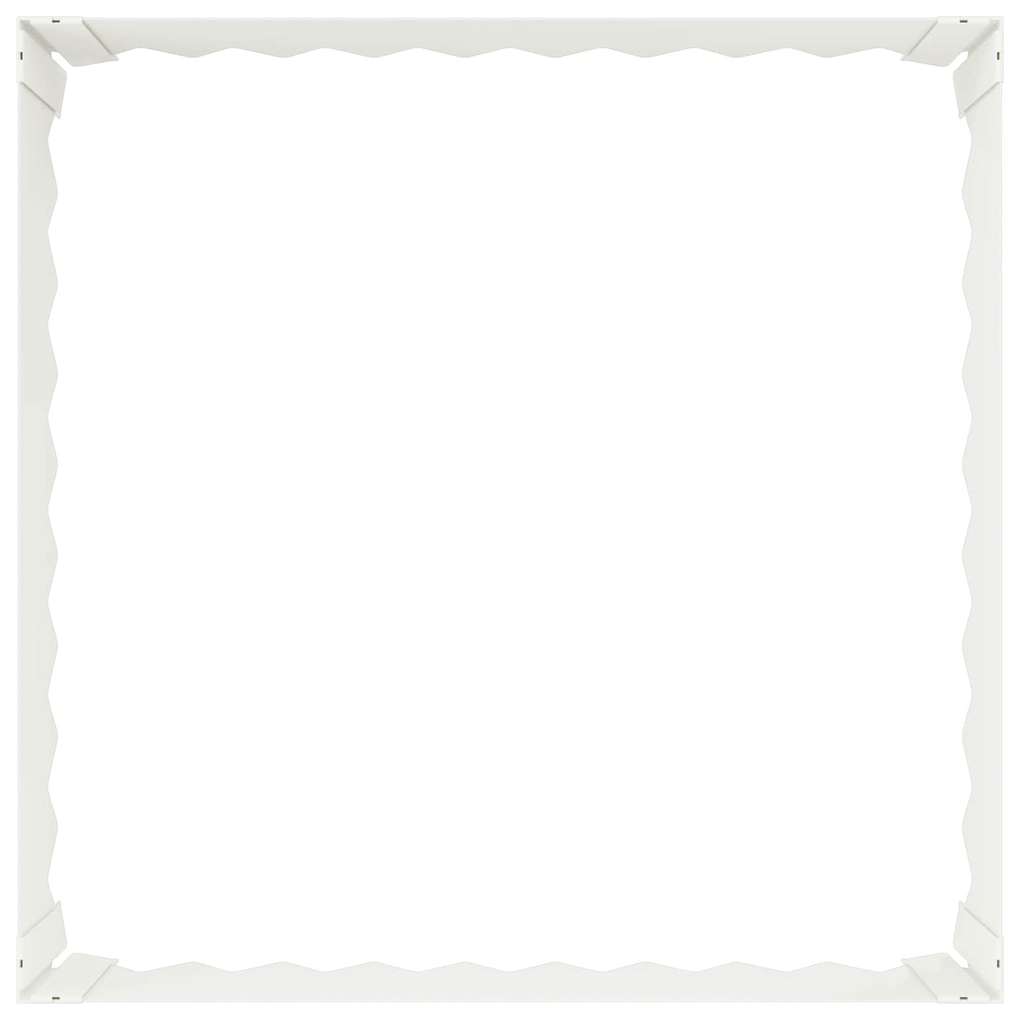 Gazonrand 60 x 60 x 20 cm Staal Wit is nu te koop bij PeponiXL, paradijselijk wonen!