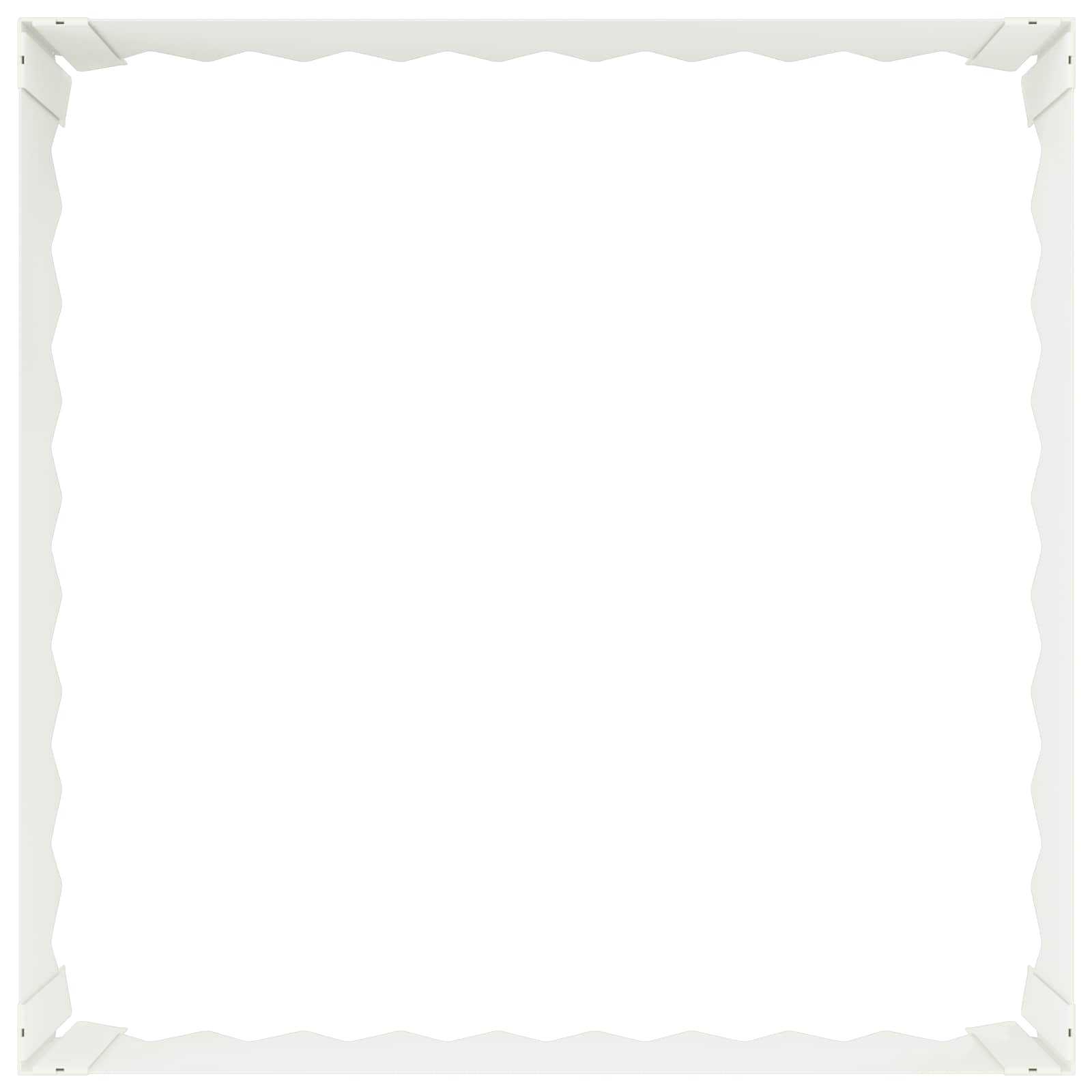 Gazonrand 60 x 60 x 20 cm Staal Wit is nu te koop bij PeponiXL, paradijselijk wonen!