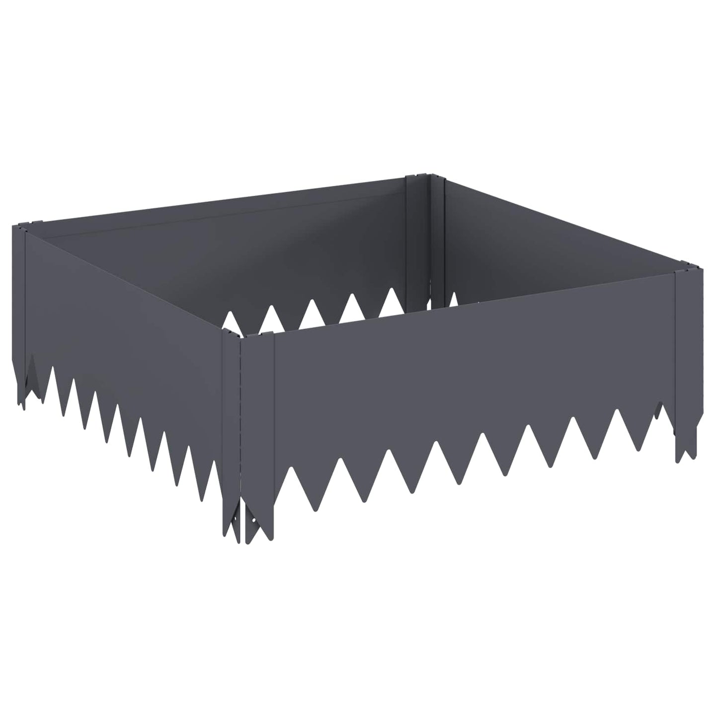Gazonrand 60 x 60 x 20 cm Staal Antracietkleurig is nu te koop bij PeponiXL, paradijselijk wonen!