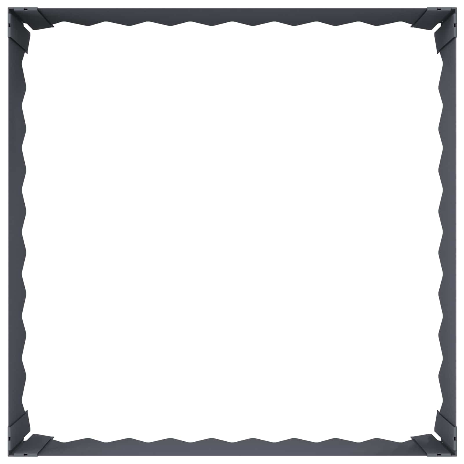 Gazonrand 60 x 60 x 20 cm Staal Antracietkleurig is nu te koop bij PeponiXL, paradijselijk wonen!