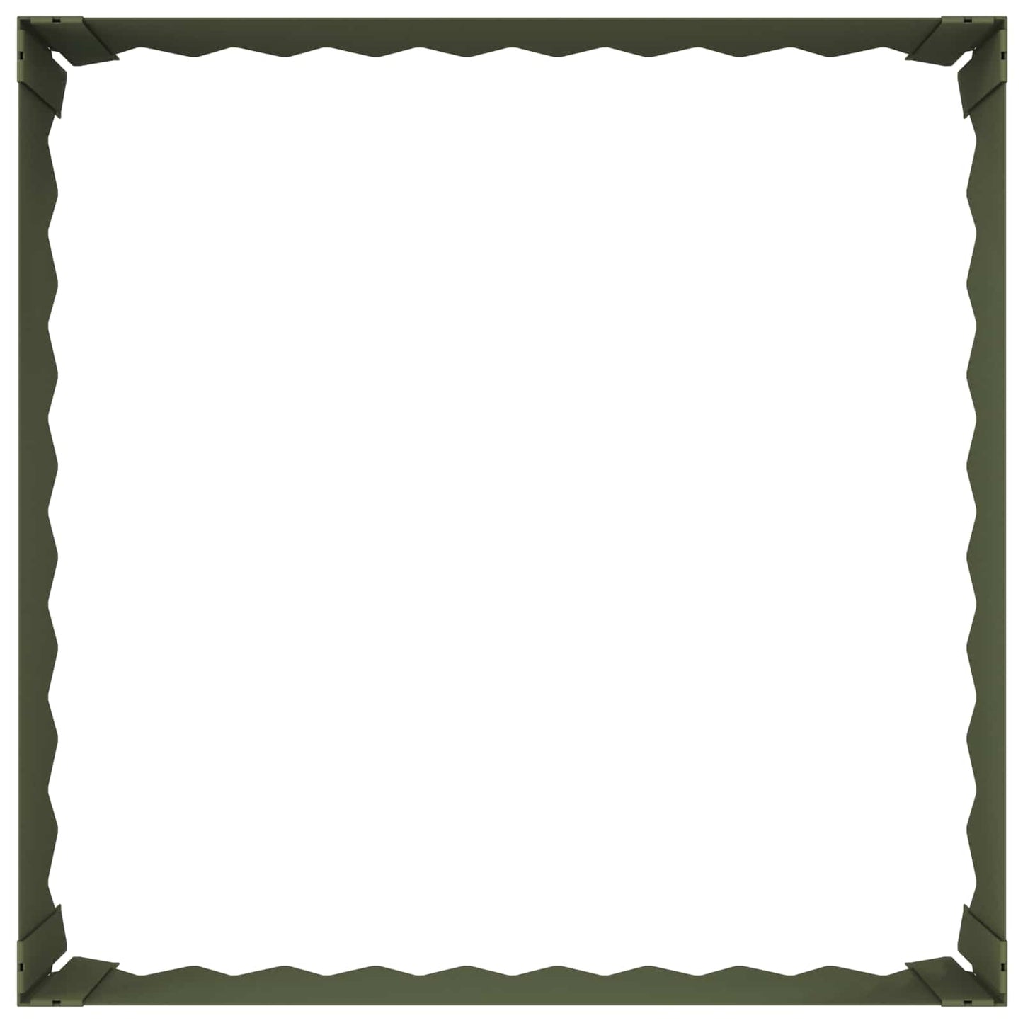 Gazonrand 60 x 60 x 20 cm Staal Olijfgroen is nu te koop bij PeponiXL, paradijselijk wonen!