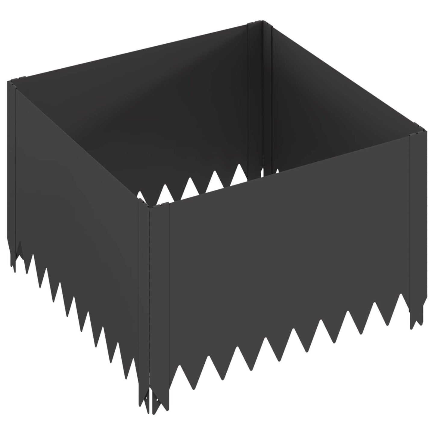 Gazonrand 60 x 60 x 35 cm Staal Zwart is nu te koop bij PeponiXL, paradijselijk wonen!