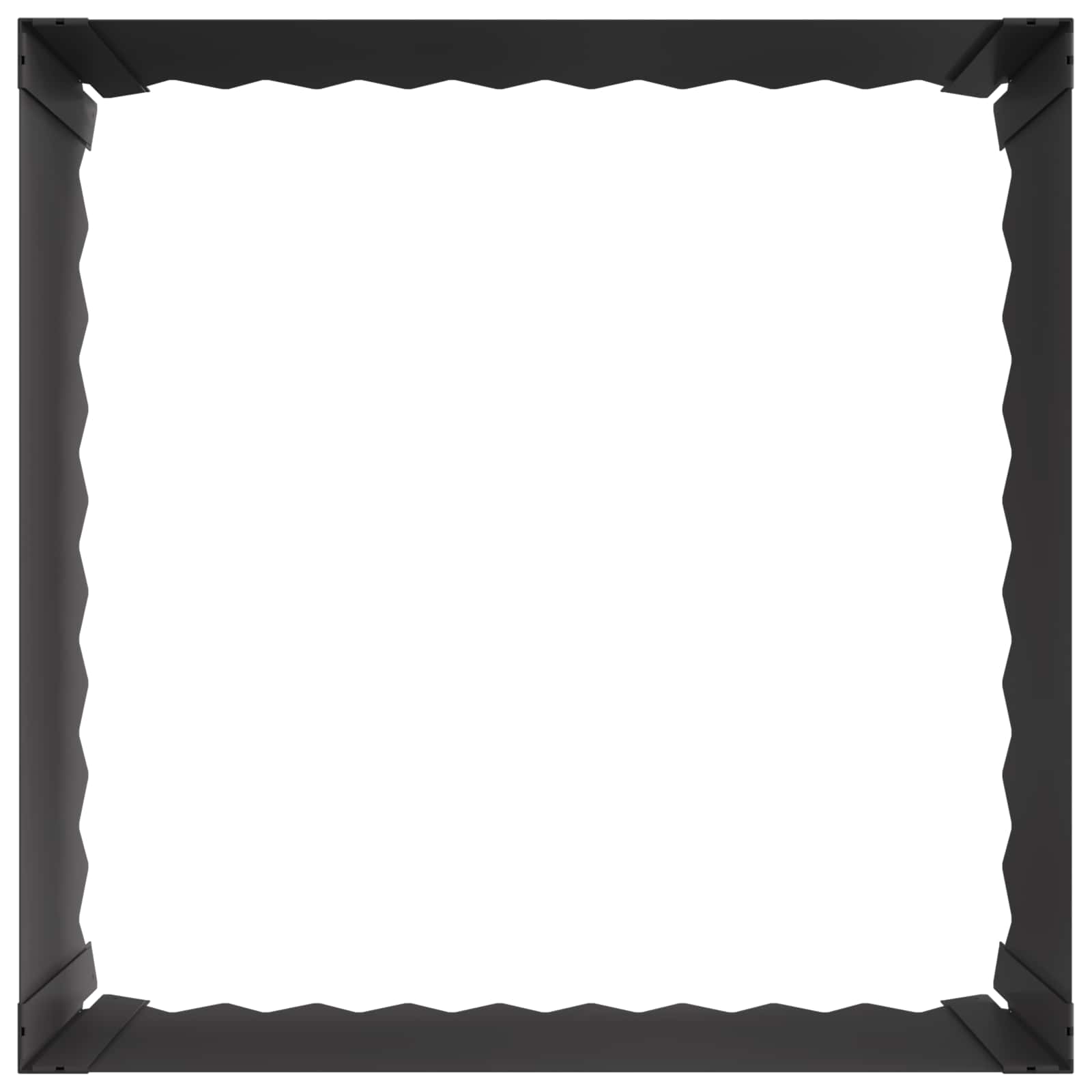 Gazonrand 60 x 60 x 35 cm Staal Zwart is nu te koop bij PeponiXL, paradijselijk wonen!