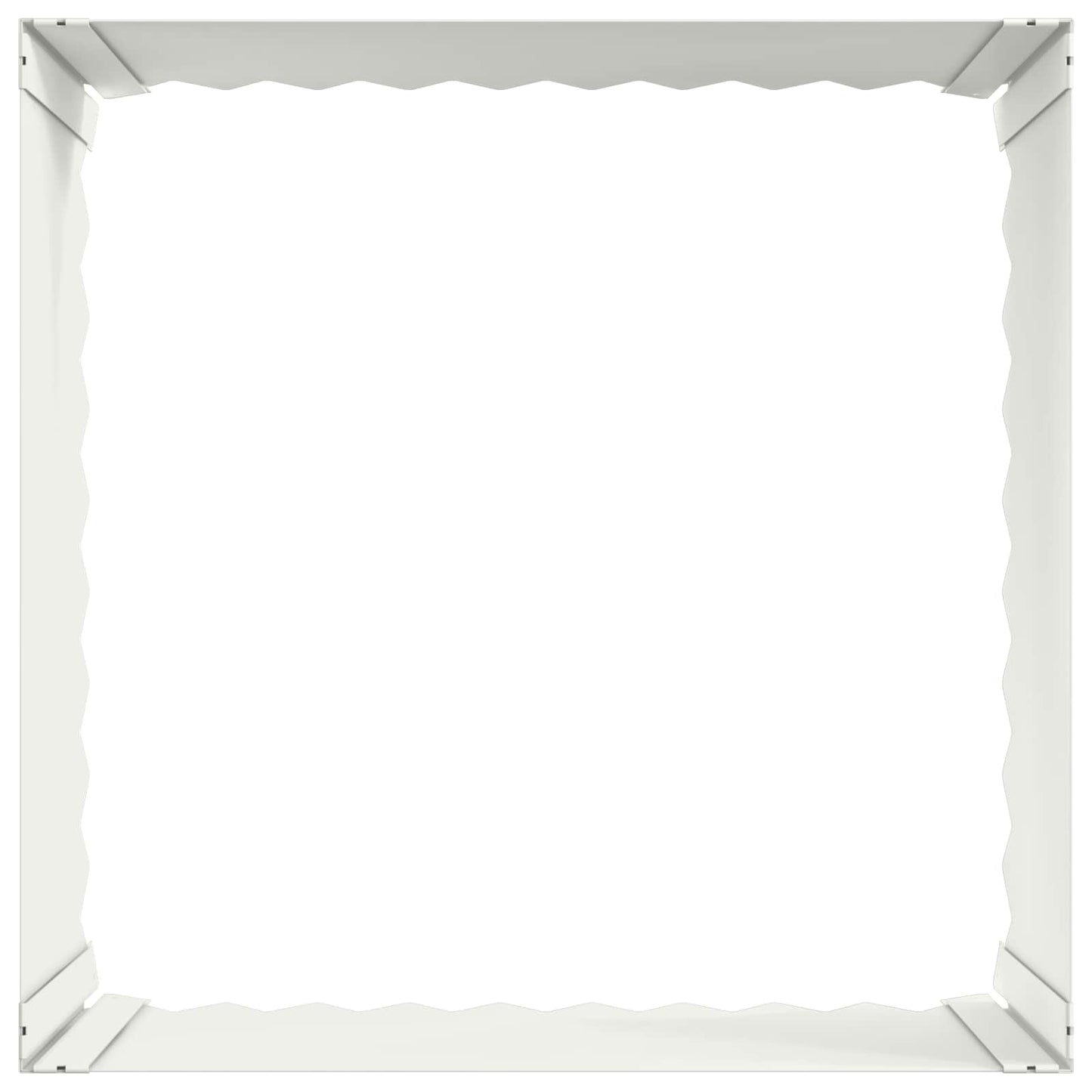 Gazonrand 60 x 60 x 35 cm Staal Wit is nu te koop bij PeponiXL, paradijselijk wonen!