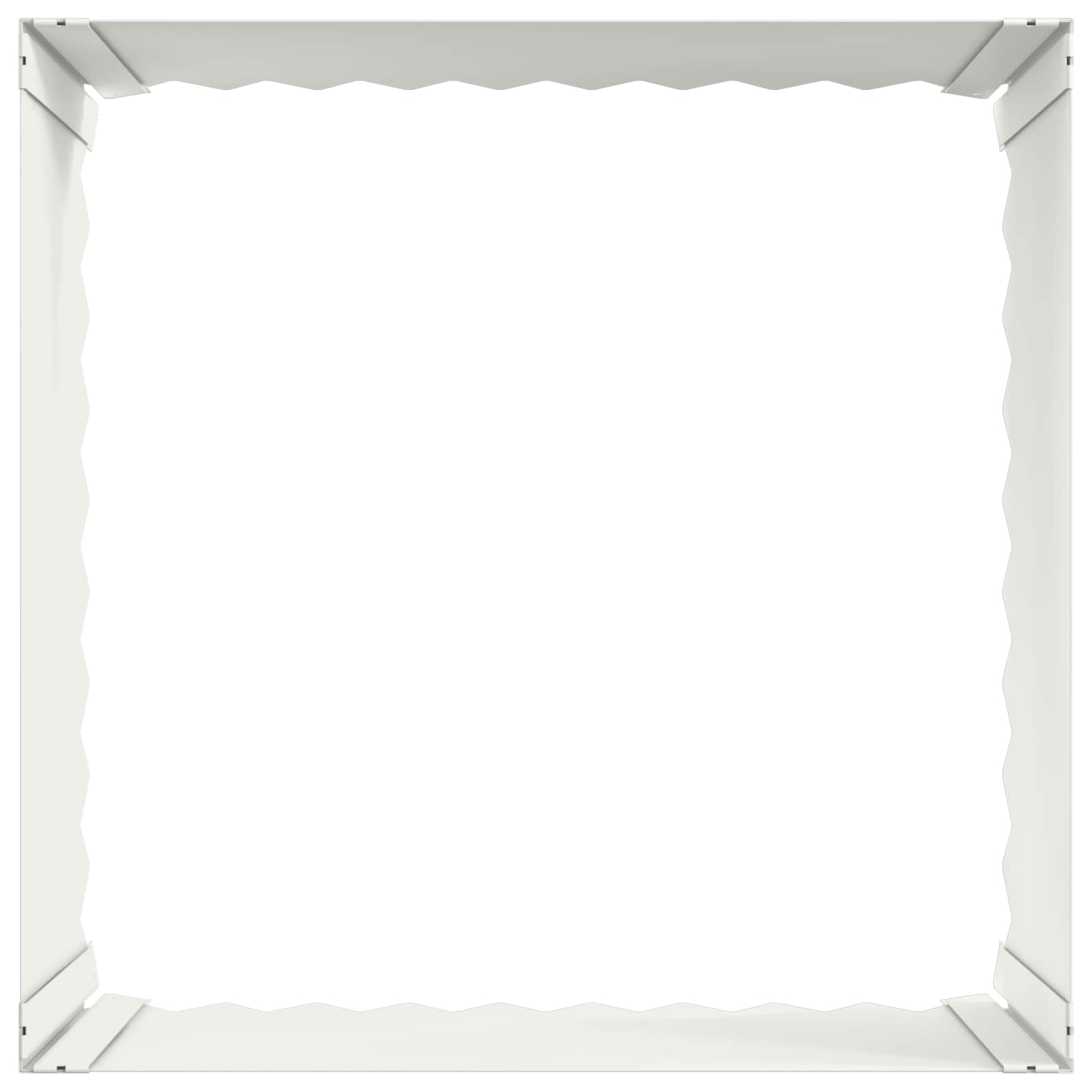Gazonrand 60 x 60 x 35 cm Staal Wit is nu te koop bij PeponiXL, paradijselijk wonen!
