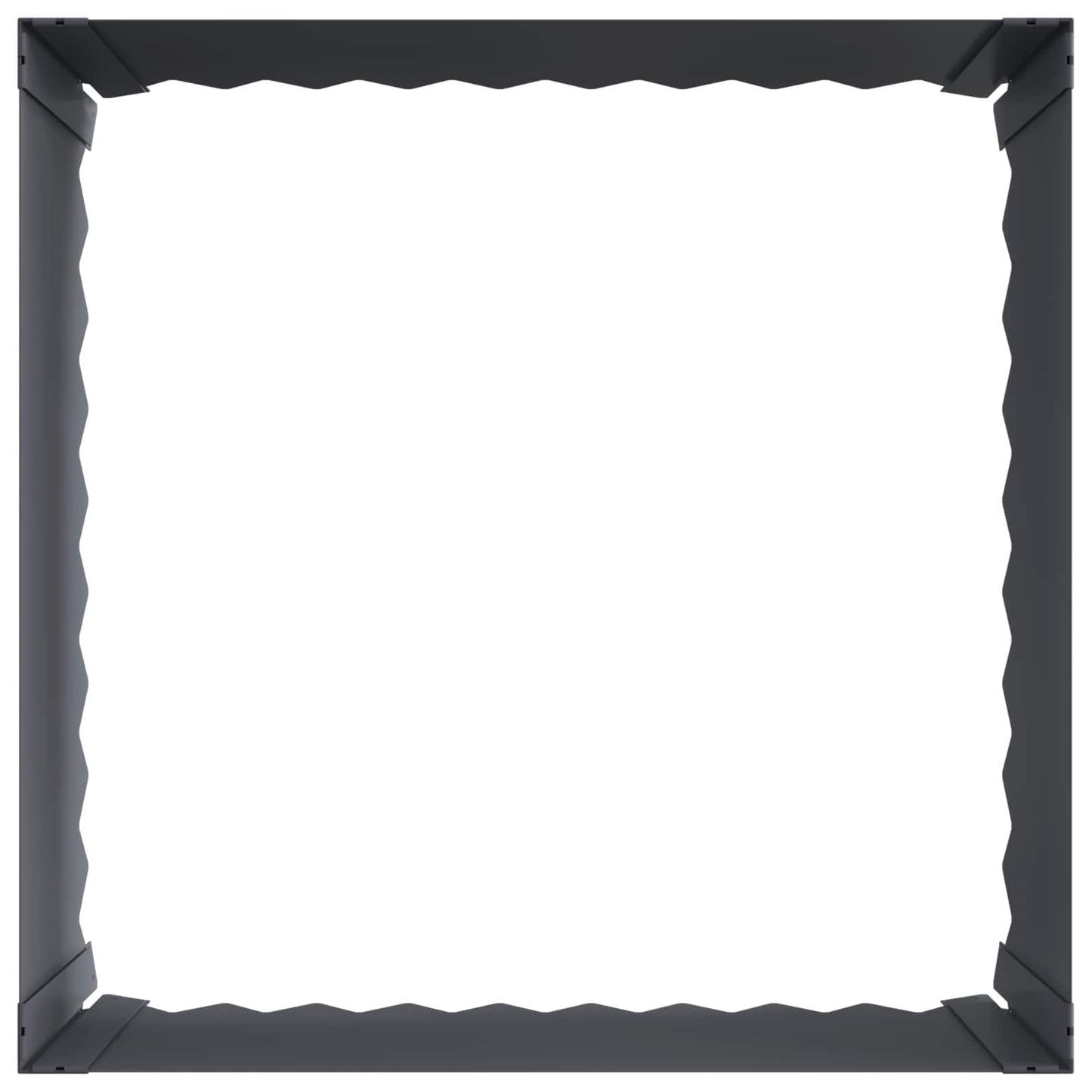 Gazonrand 60 x 60 x 35 cm Staal Antracietkleurig is nu te koop bij PeponiXL, paradijselijk wonen!