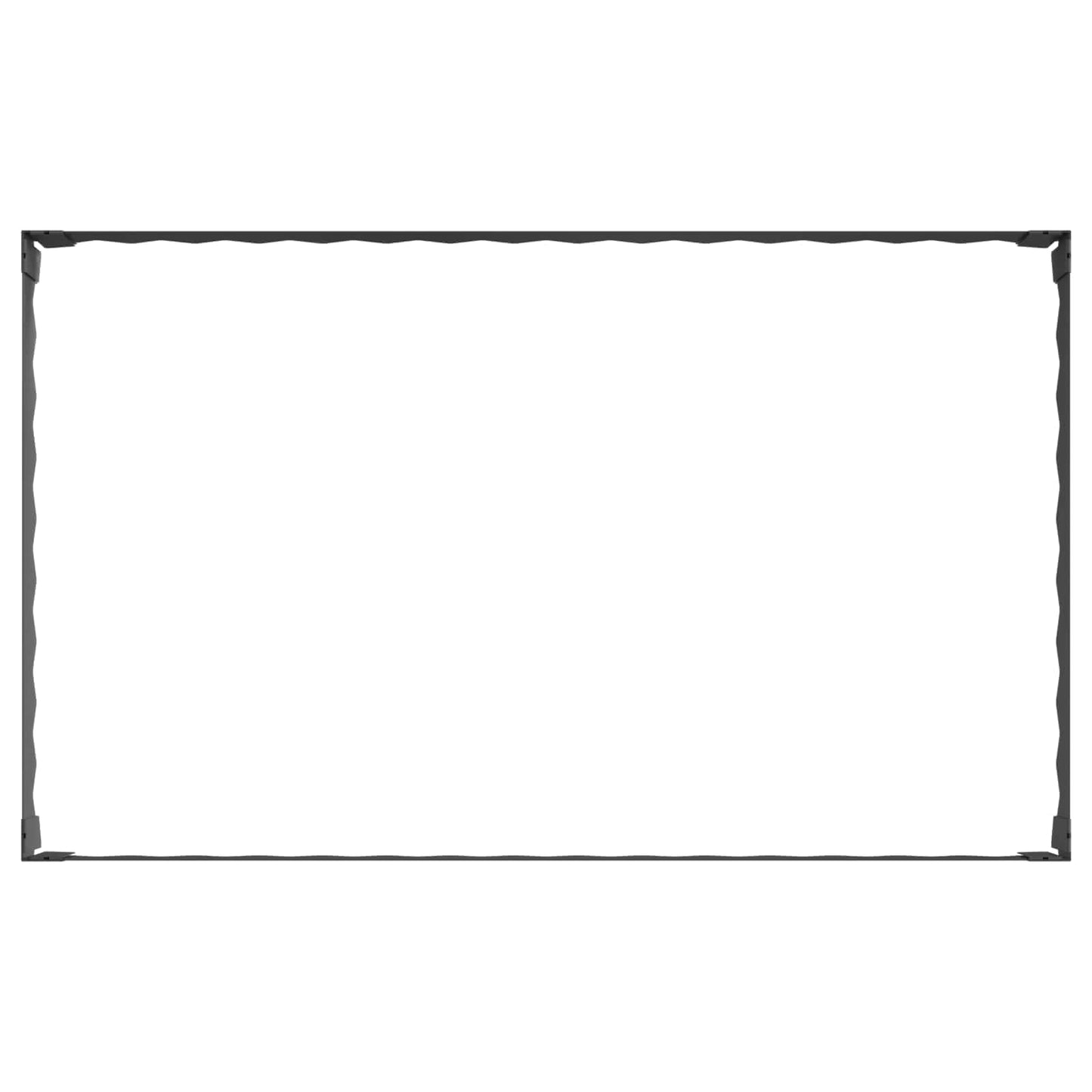 Gazonrand 100 x 60 x 20 cm Staal Zwart is nu te koop bij PeponiXL, paradijselijk wonen!