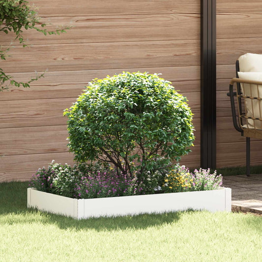 Gazonrand 100 x 60 x 20 cm Staal Wit is nu te koop bij PeponiXL, paradijselijk wonen!