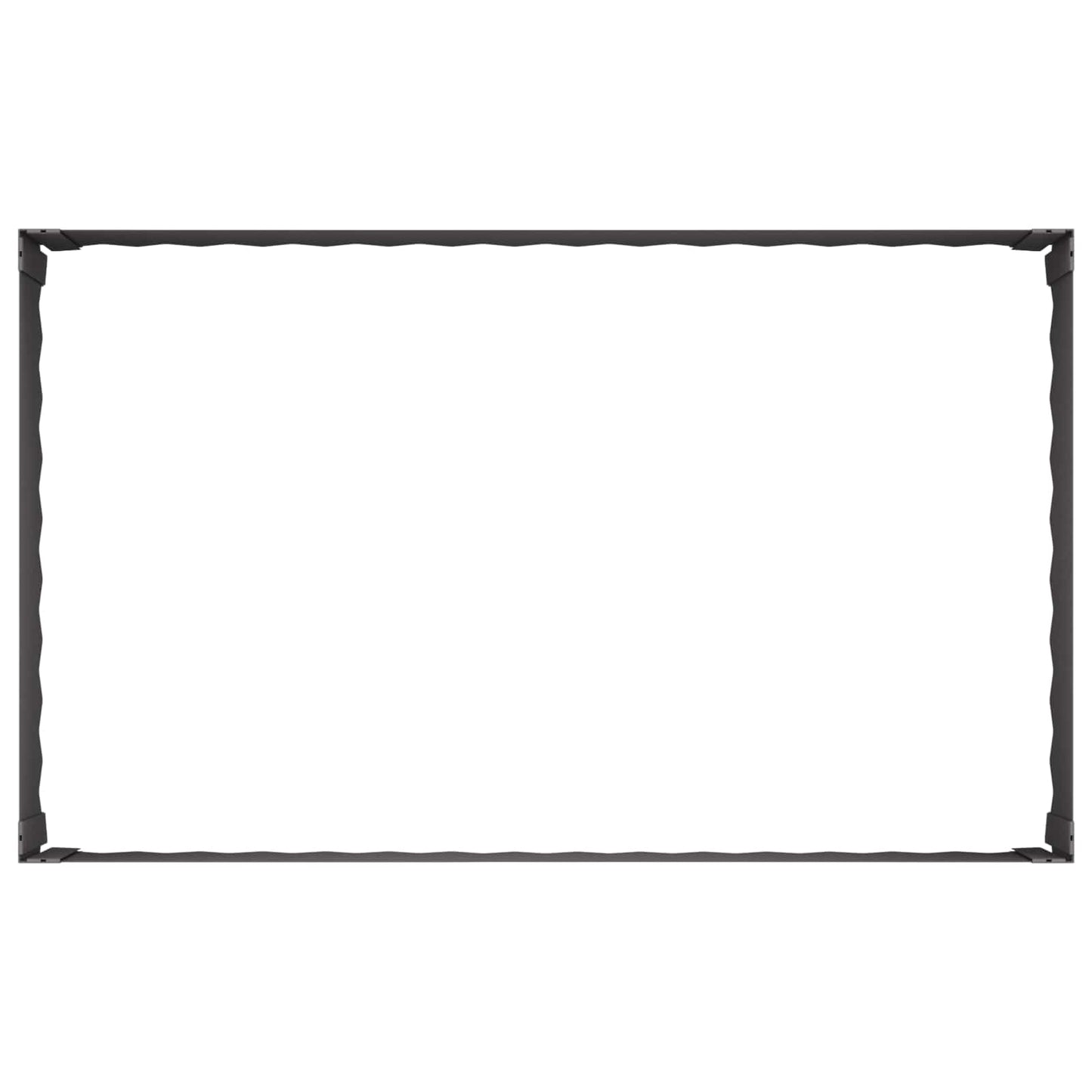 Gazonrand 100 x 60 x 35 cm Staal Zwart is nu te koop bij PeponiXL, paradijselijk wonen!