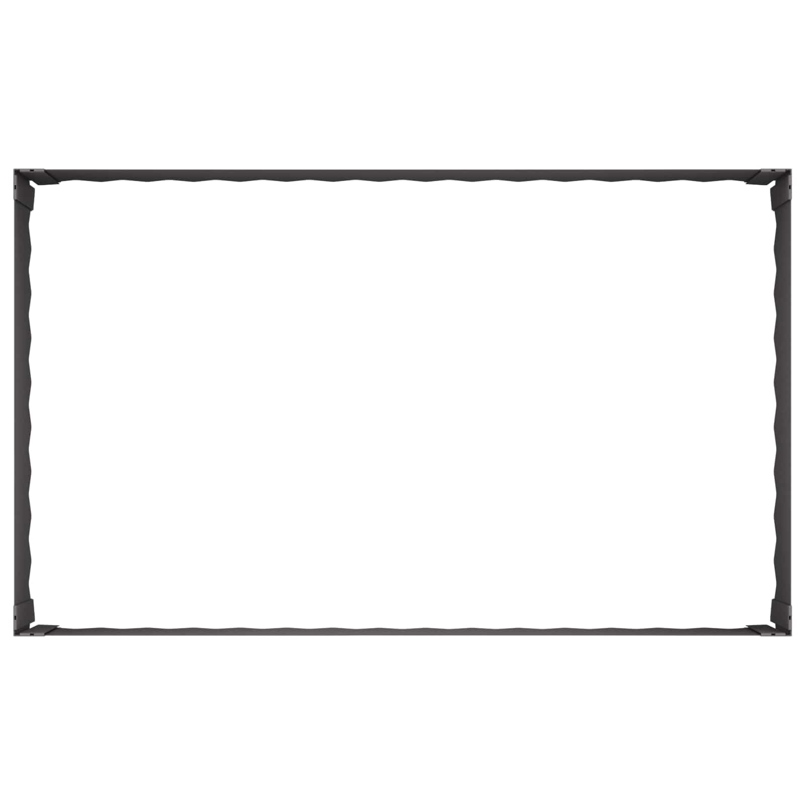 Gazonrand 100 x 60 x 35 cm Staal Zwart is nu te koop bij PeponiXL, paradijselijk wonen!