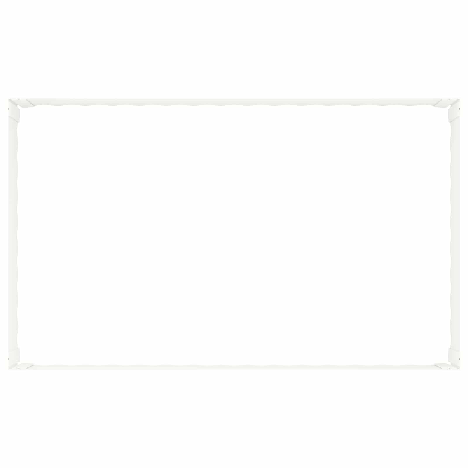 Gazonrand 100 x 60 x 35 cm Staal Wit is nu te koop bij PeponiXL, paradijselijk wonen!