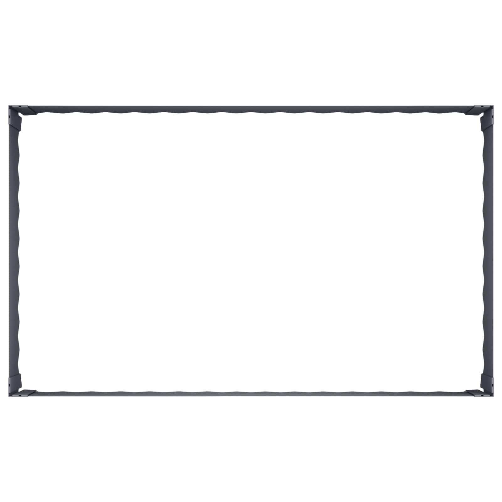 Gazonrand 100 x 60 x 35 cm Staal Antracietkleurig is nu te koop bij PeponiXL, paradijselijk wonen!