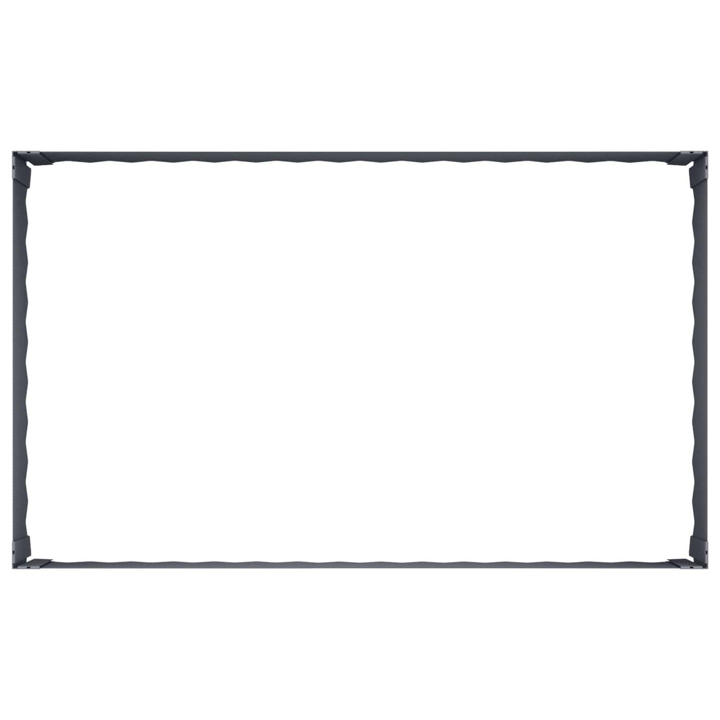 Gazonrand 4 st 100 x 60 x 35 cm Staal Antracietkleurig is nu te koop bij PeponiXL, paradijselijk wonen!