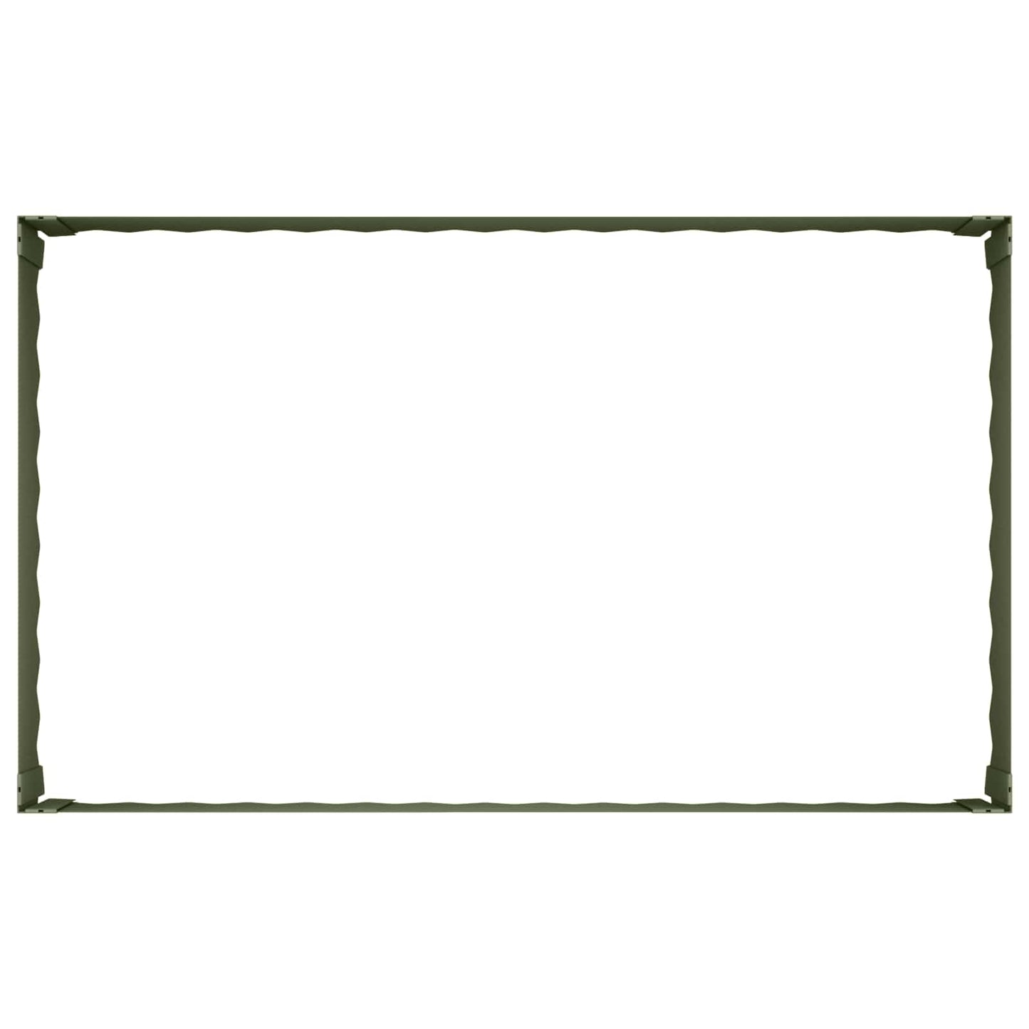 Gazonrand 100 x 60 x 35 cm Staal Olijfgroen is nu te koop bij PeponiXL, paradijselijk wonen!