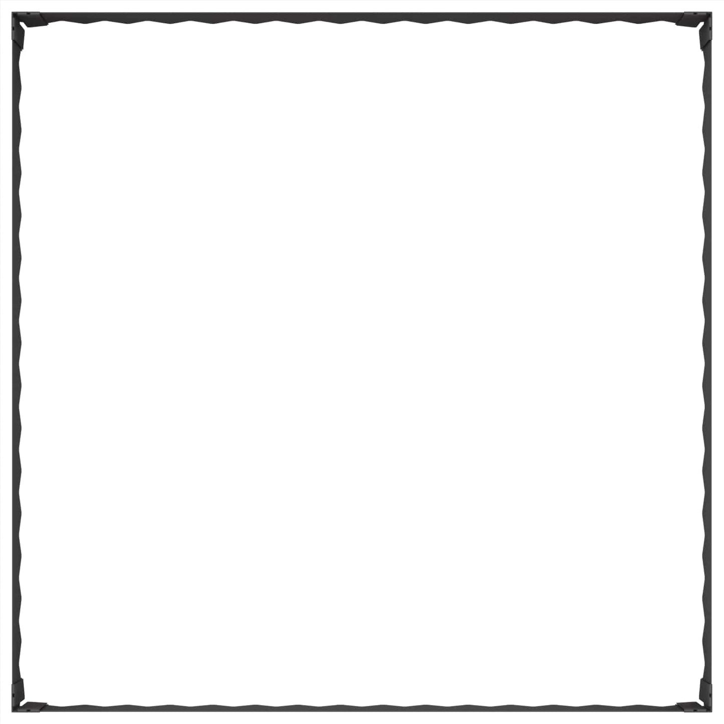 Gazonrand 100 x 100 x 20 cm Staal Zwart is nu te koop bij PeponiXL, paradijselijk wonen!