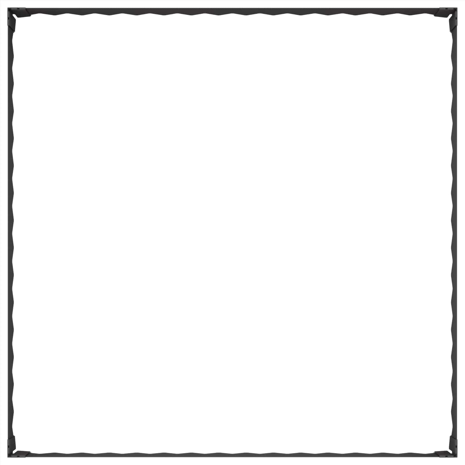 Gazonrand 100 x 100 x 20 cm Staal Zwart is nu te koop bij PeponiXL, paradijselijk wonen!