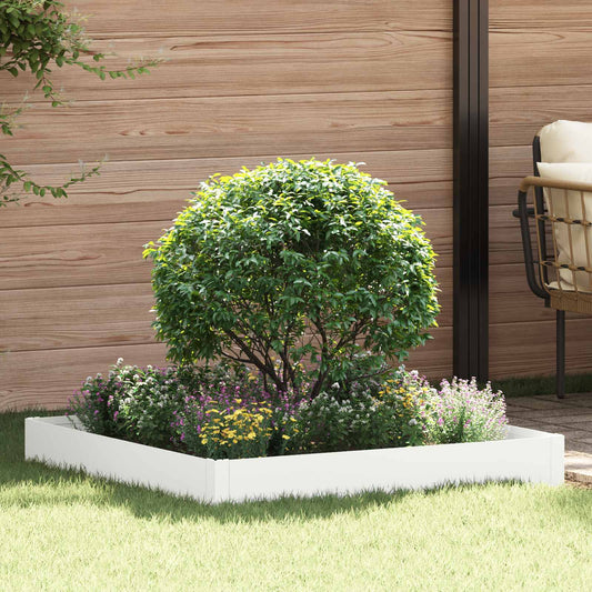 Gazonrand 100 x 100 x 20 cm Staal Wit is nu te koop bij PeponiXL, paradijselijk wonen!