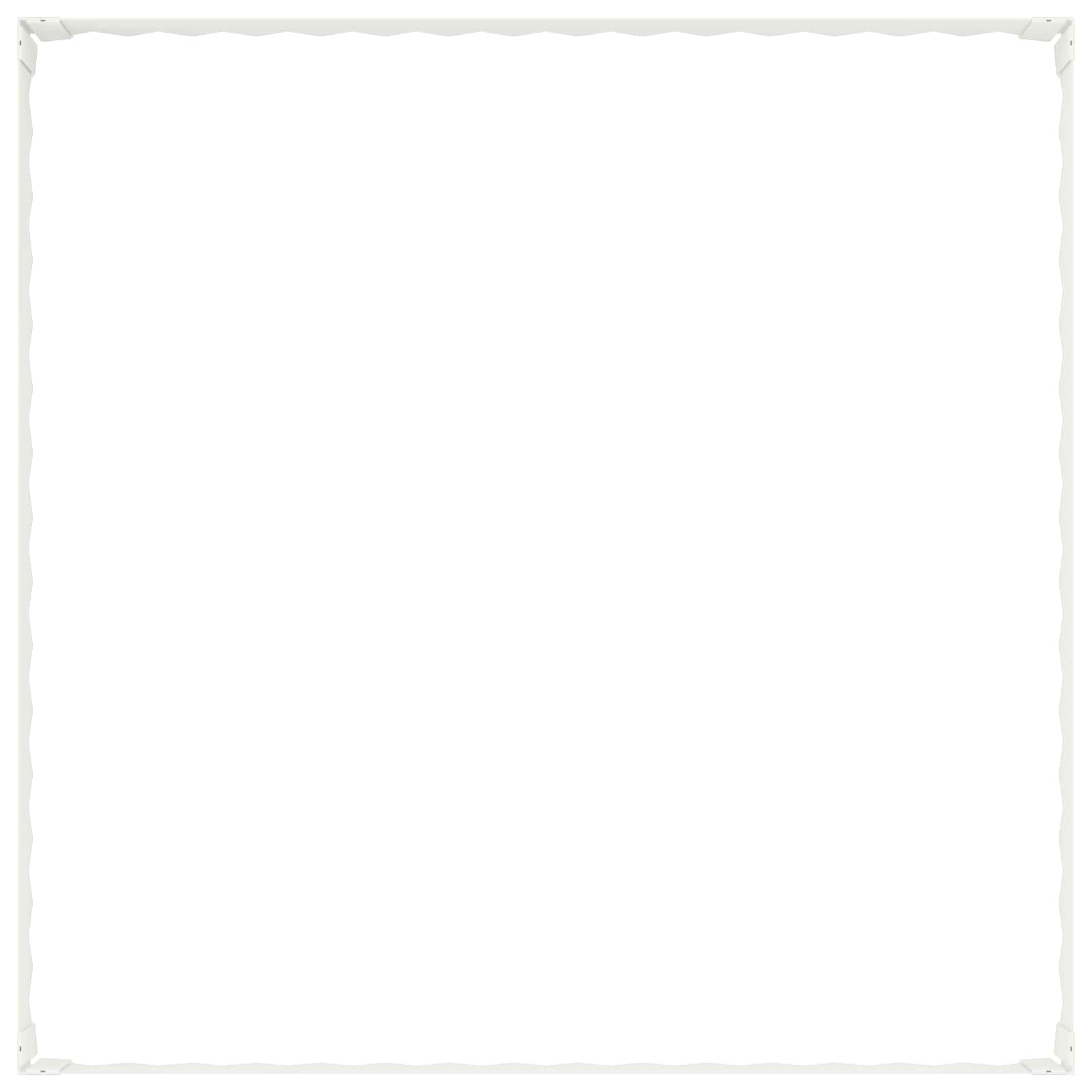 Gazonrand 4 st 100 x 100 x 20 cm Staal Wit is nu te koop bij PeponiXL, paradijselijk wonen!