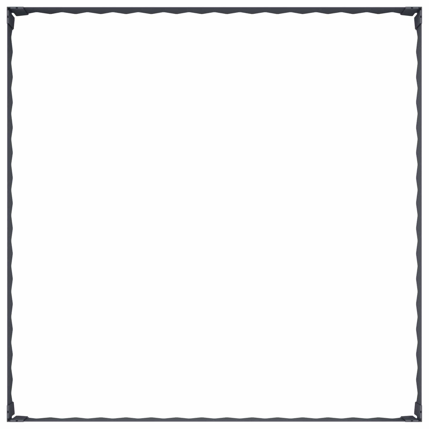 Gazonrand 100 x 100 x 20 cm Staal Antracietkleurig is nu te koop bij PeponiXL, paradijselijk wonen!