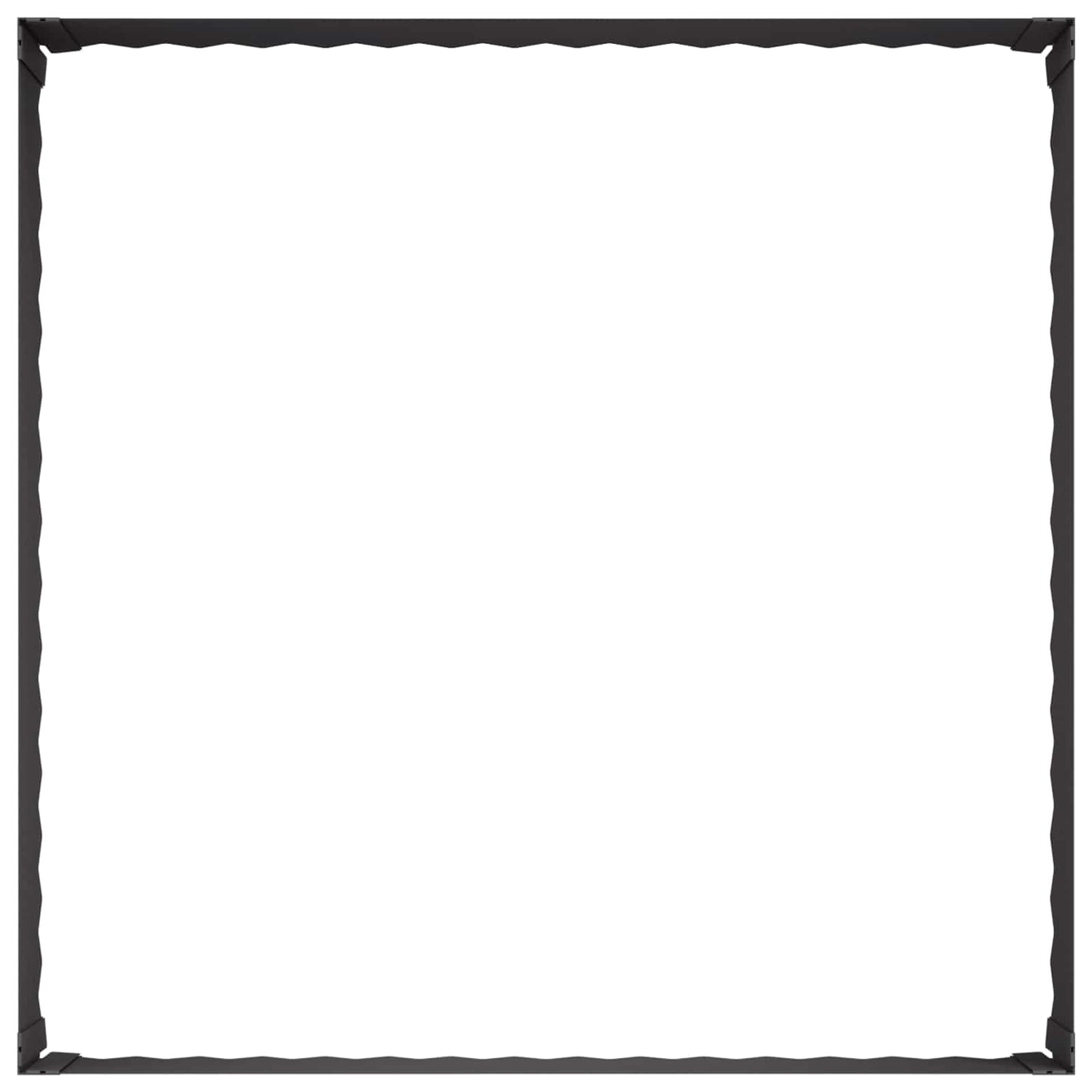 Gazonrand 100 x 100 x 35 cm Staal Zwart is nu te koop bij PeponiXL, paradijselijk wonen!